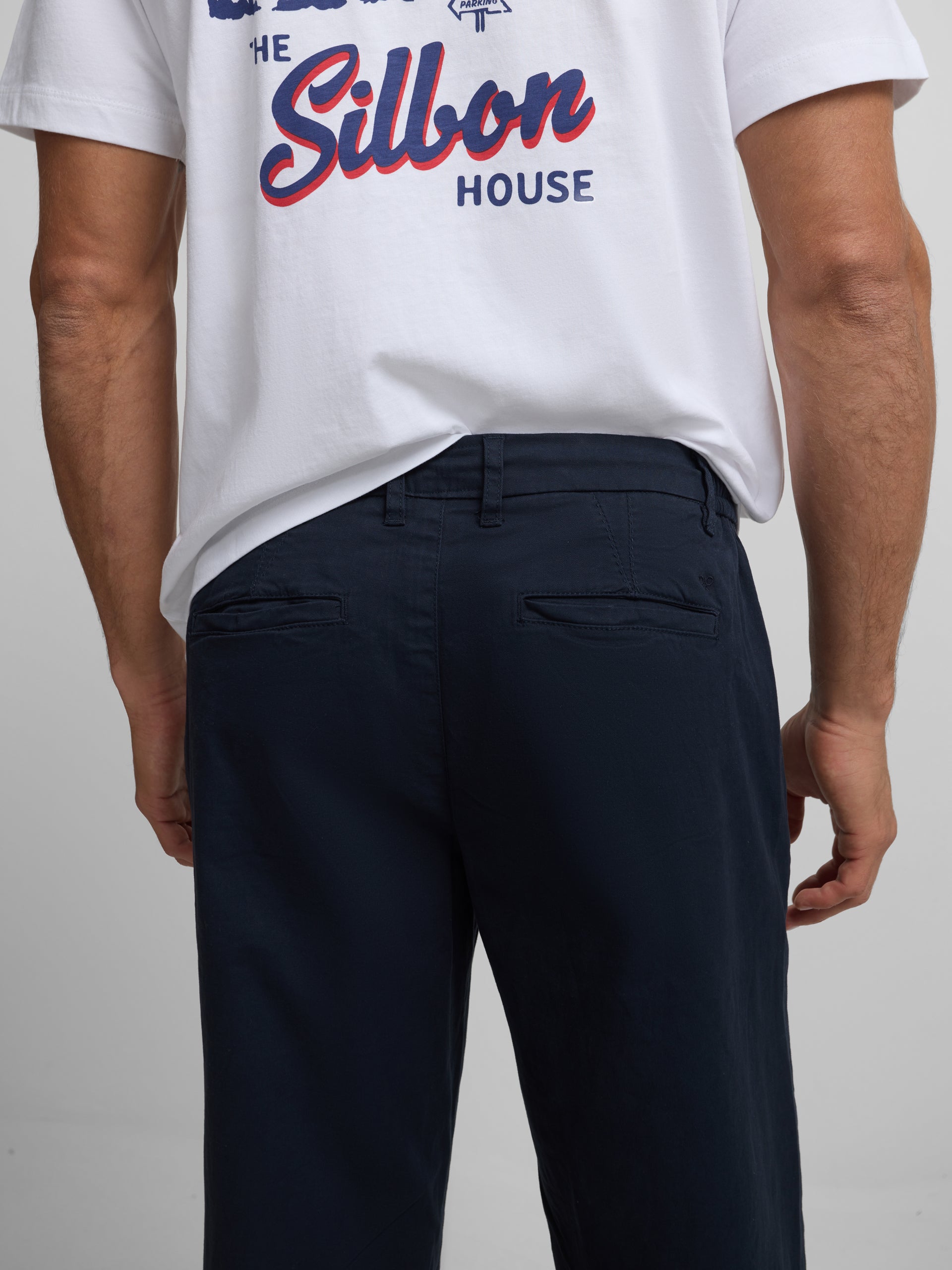 Pantalon de sport décontracté bleu marine