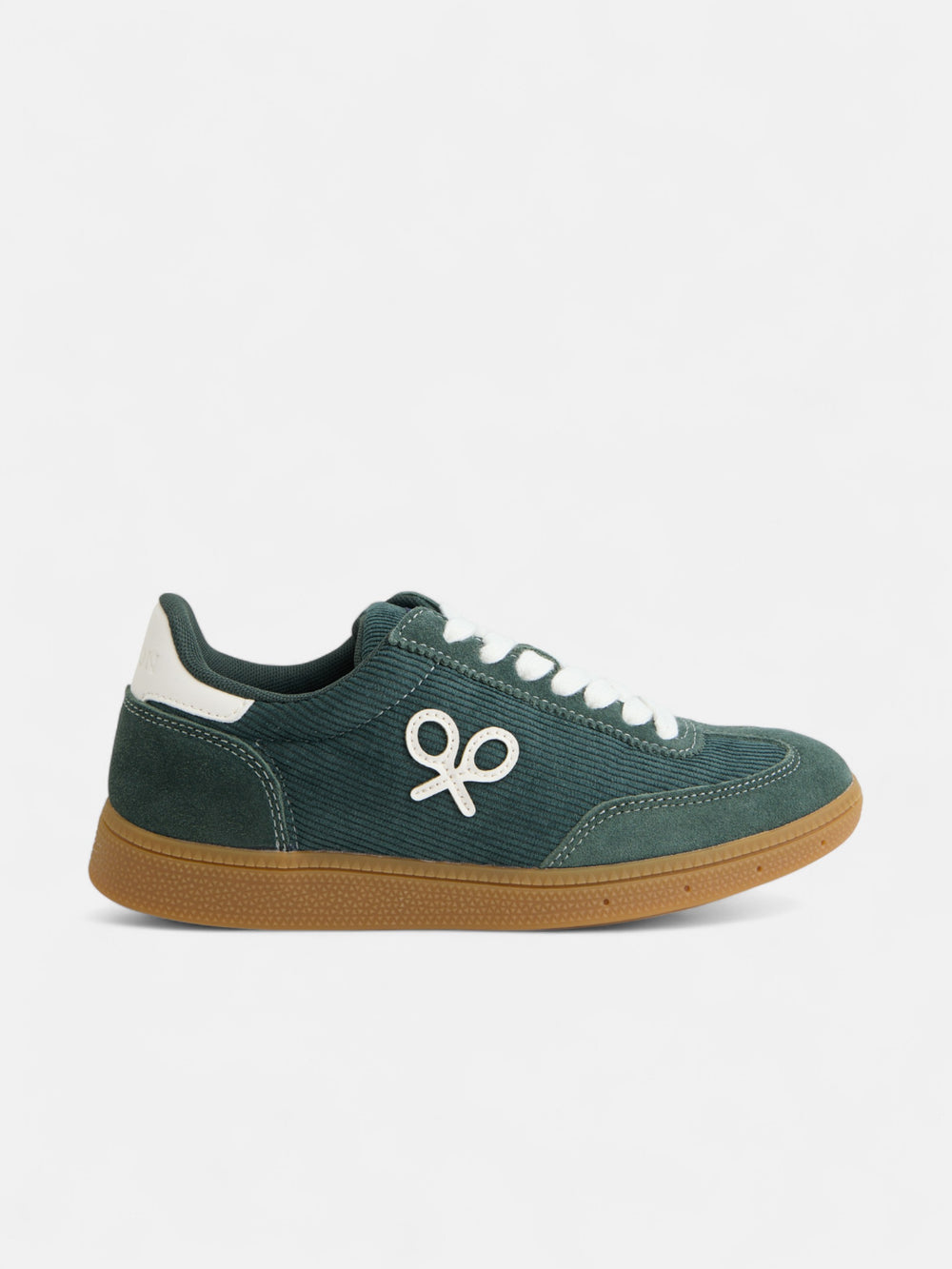 Zapatilla casual pana verde