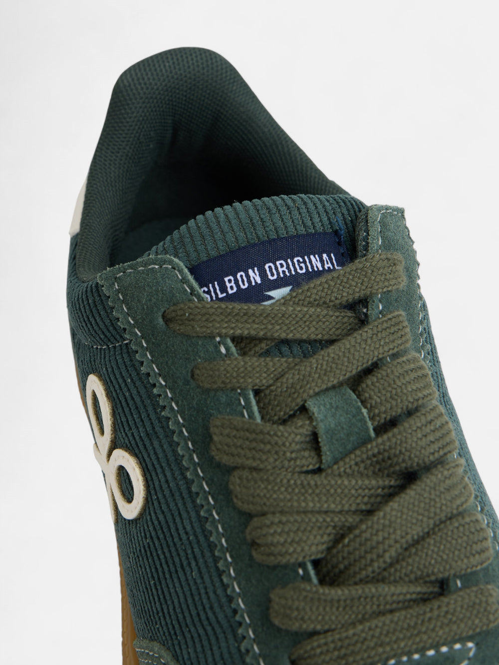 Zapatilla casual pana verde