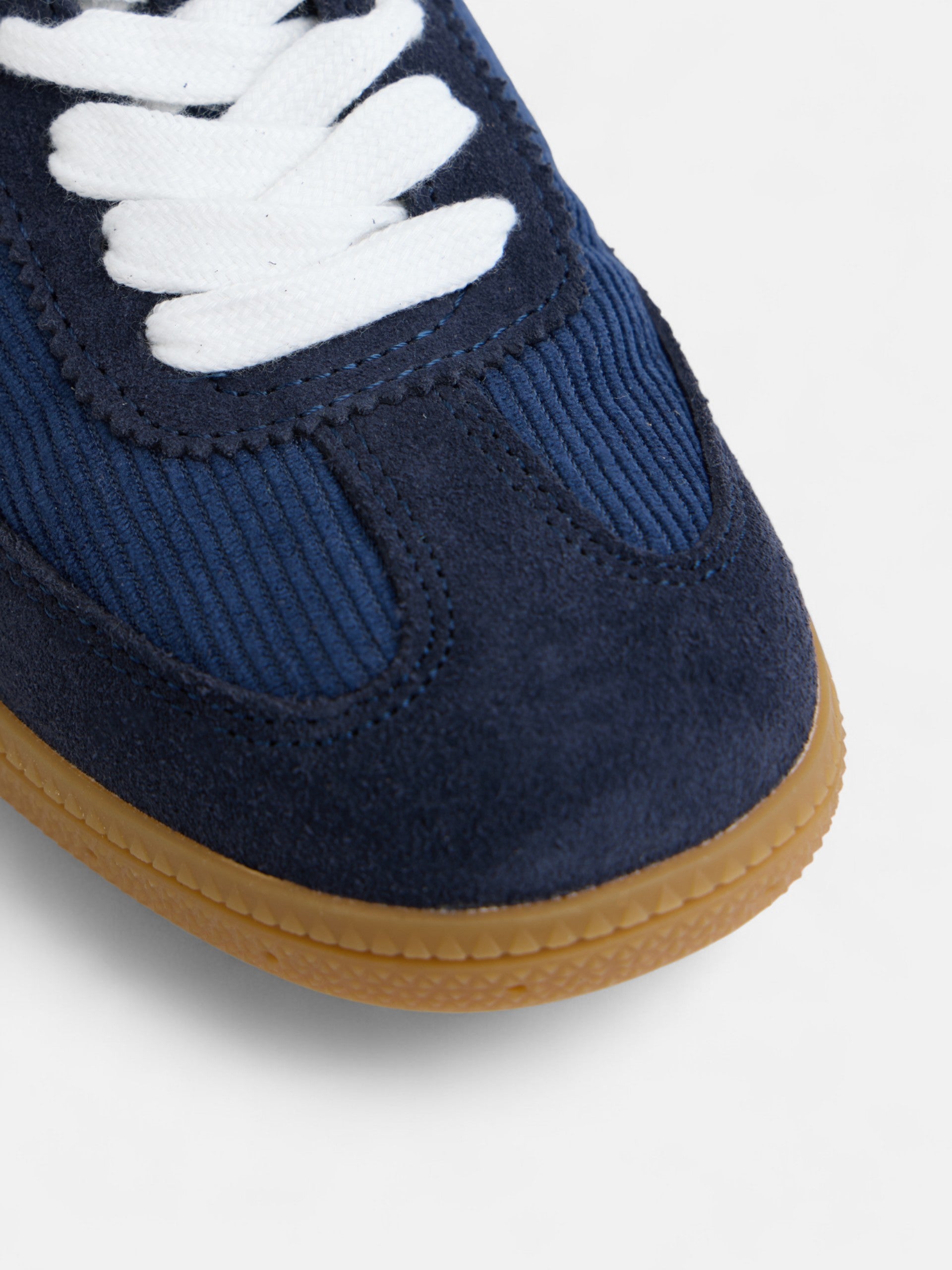 Zapatilla casual pana azul