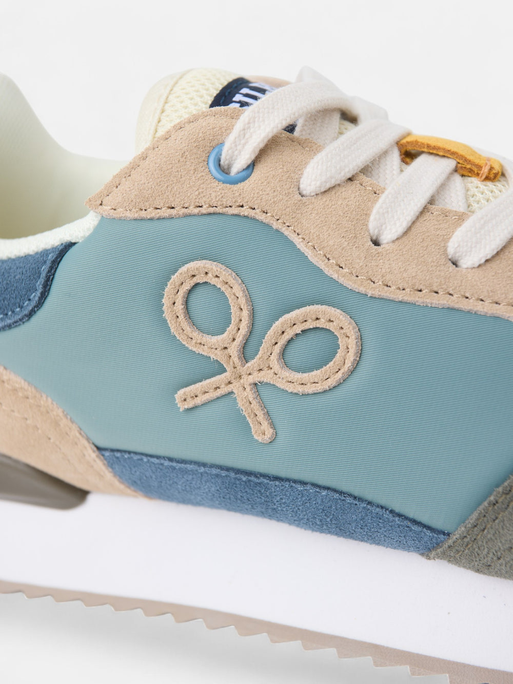 Sapatilha de corrida multicolor verde