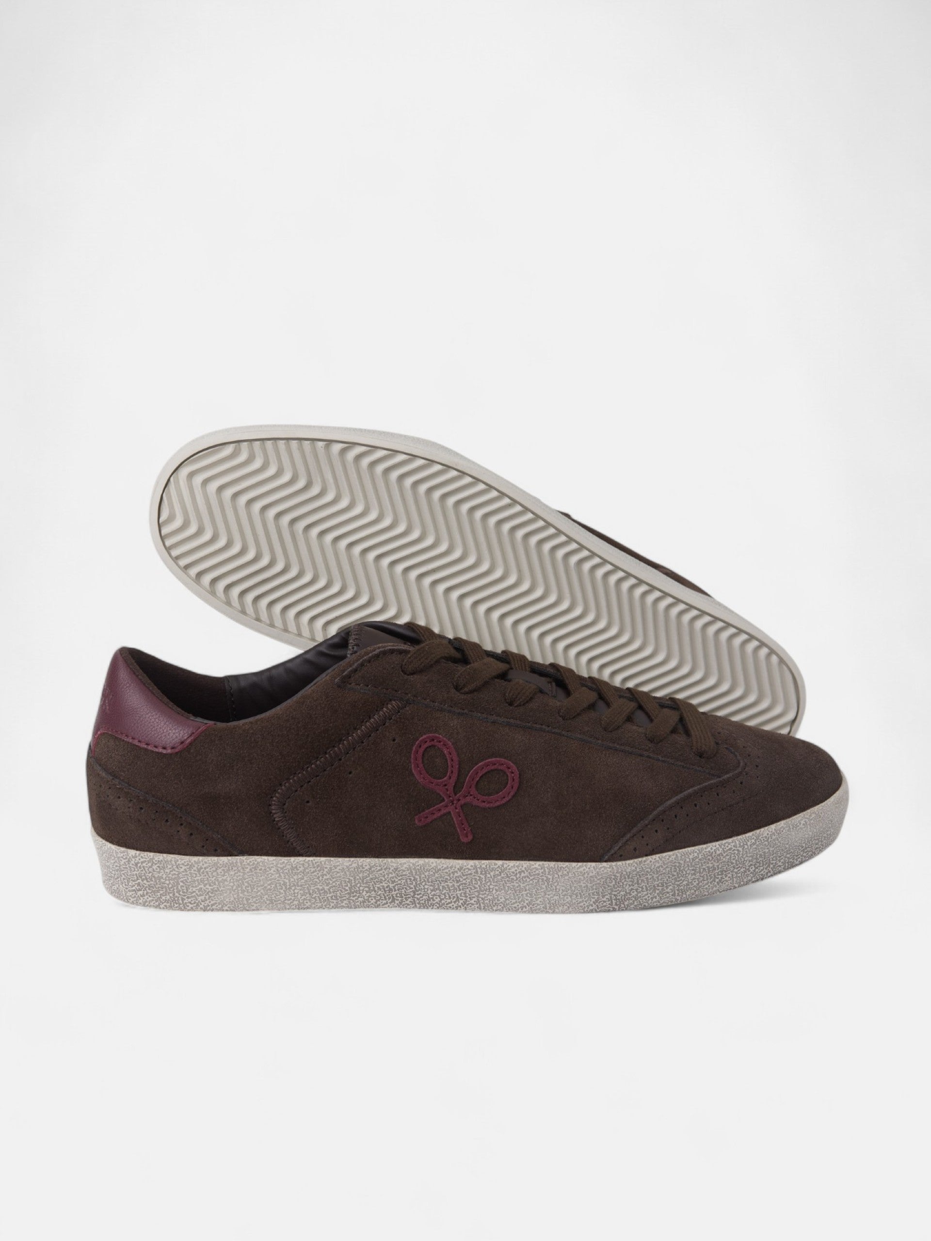 Baskets décontractées marron uni