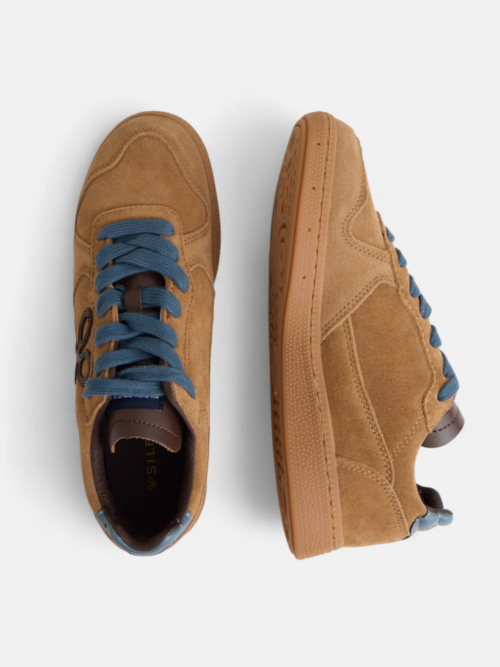 Sapatilha casual em pele mostarda