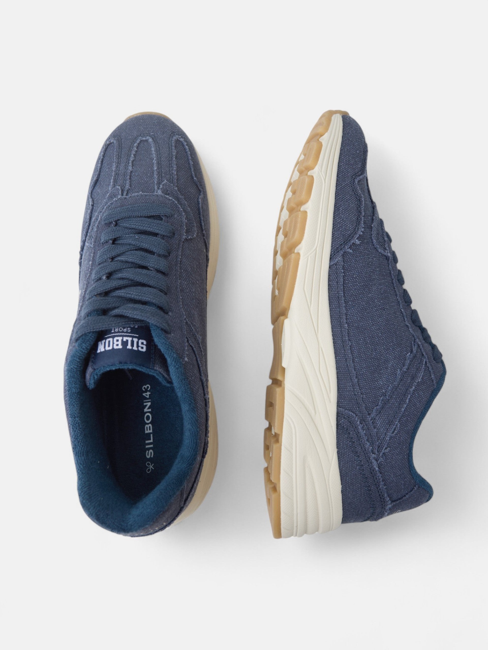 Zapatilla casual canvas azul