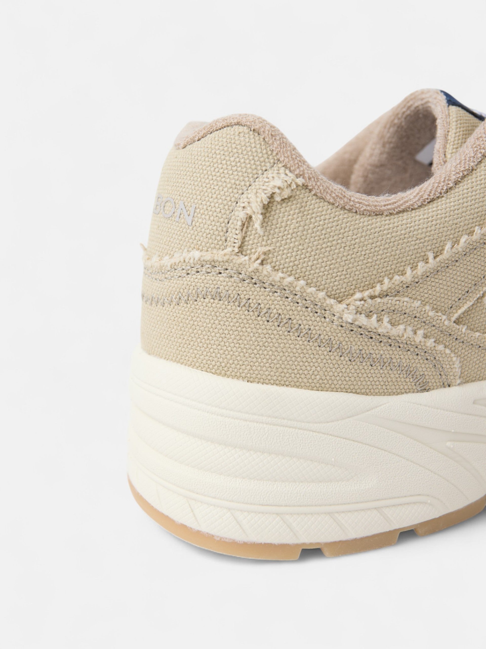 Zapatilla casual canvas beige