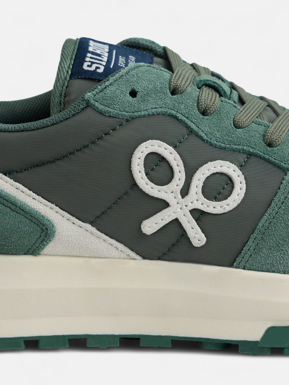 Zapatilla running city multicolor verde