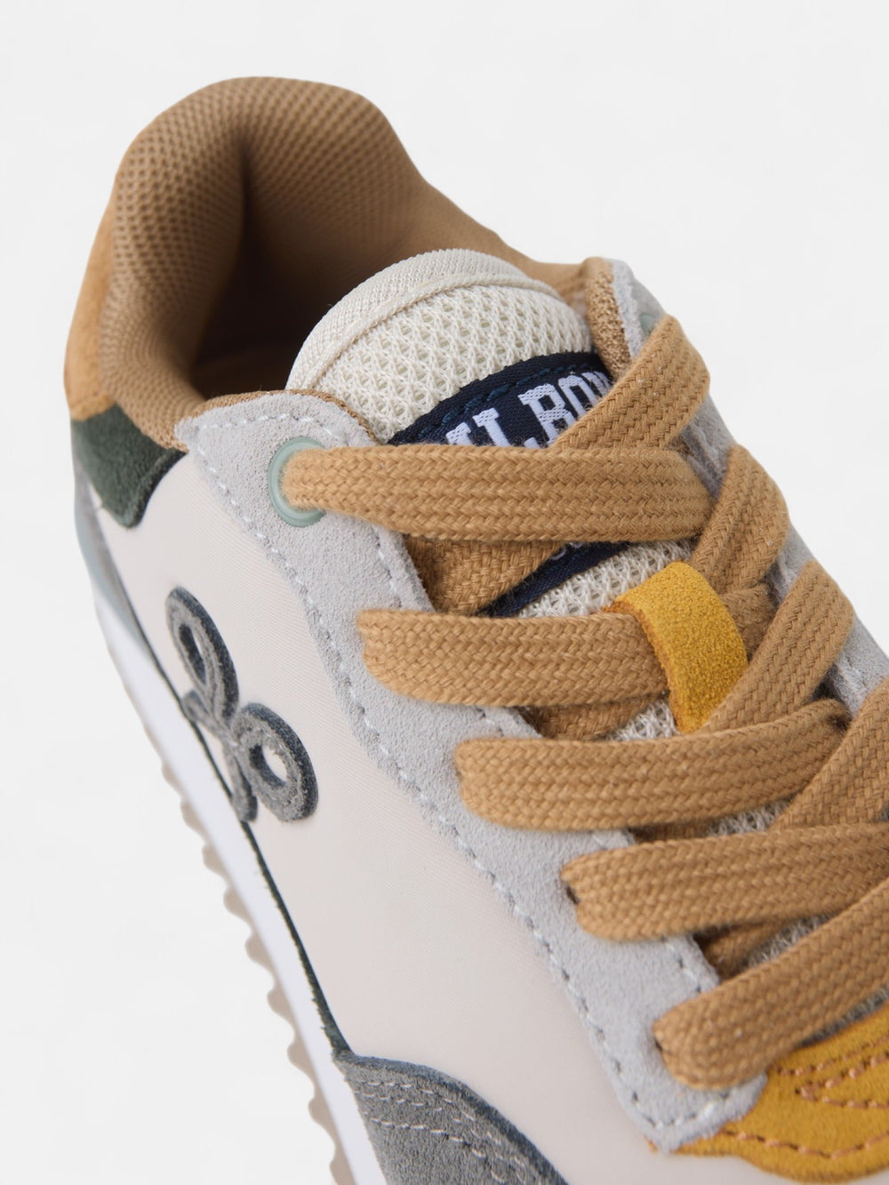 Zapatilla kids running multicolor gris