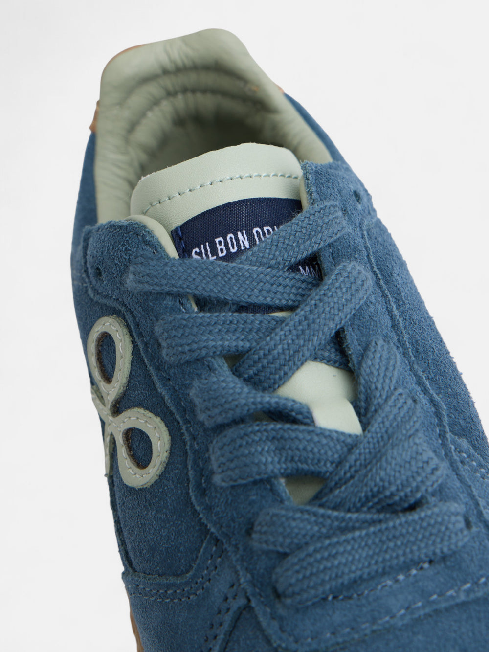 Zapatilla kids casual piel azul