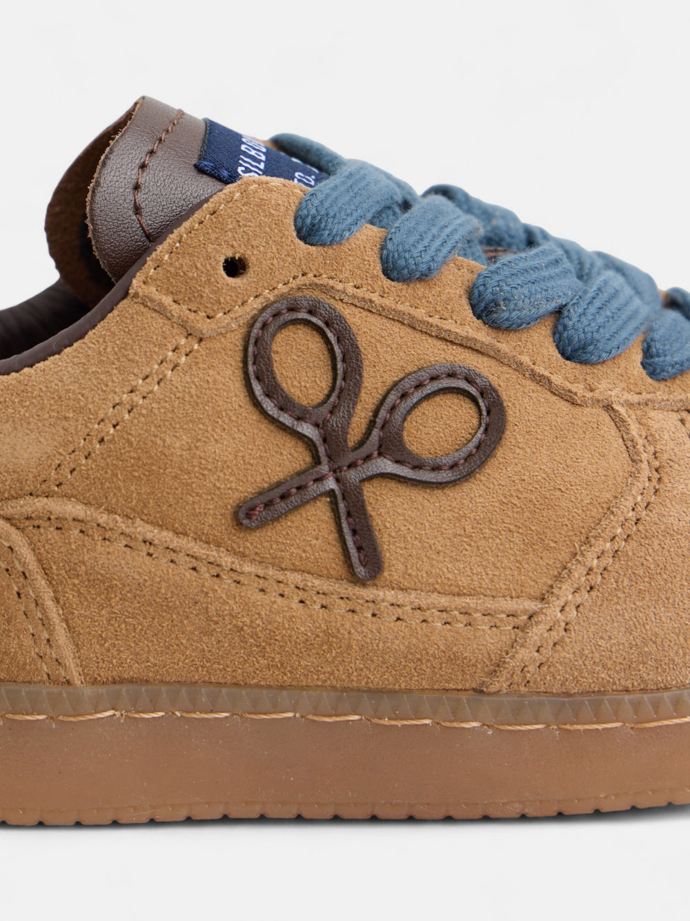 Zapatilla kids casual piel camel