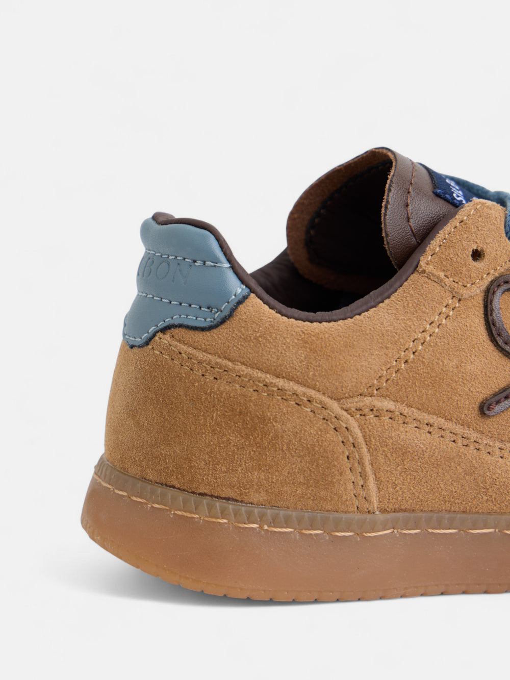 Zapatilla kids casual piel camel