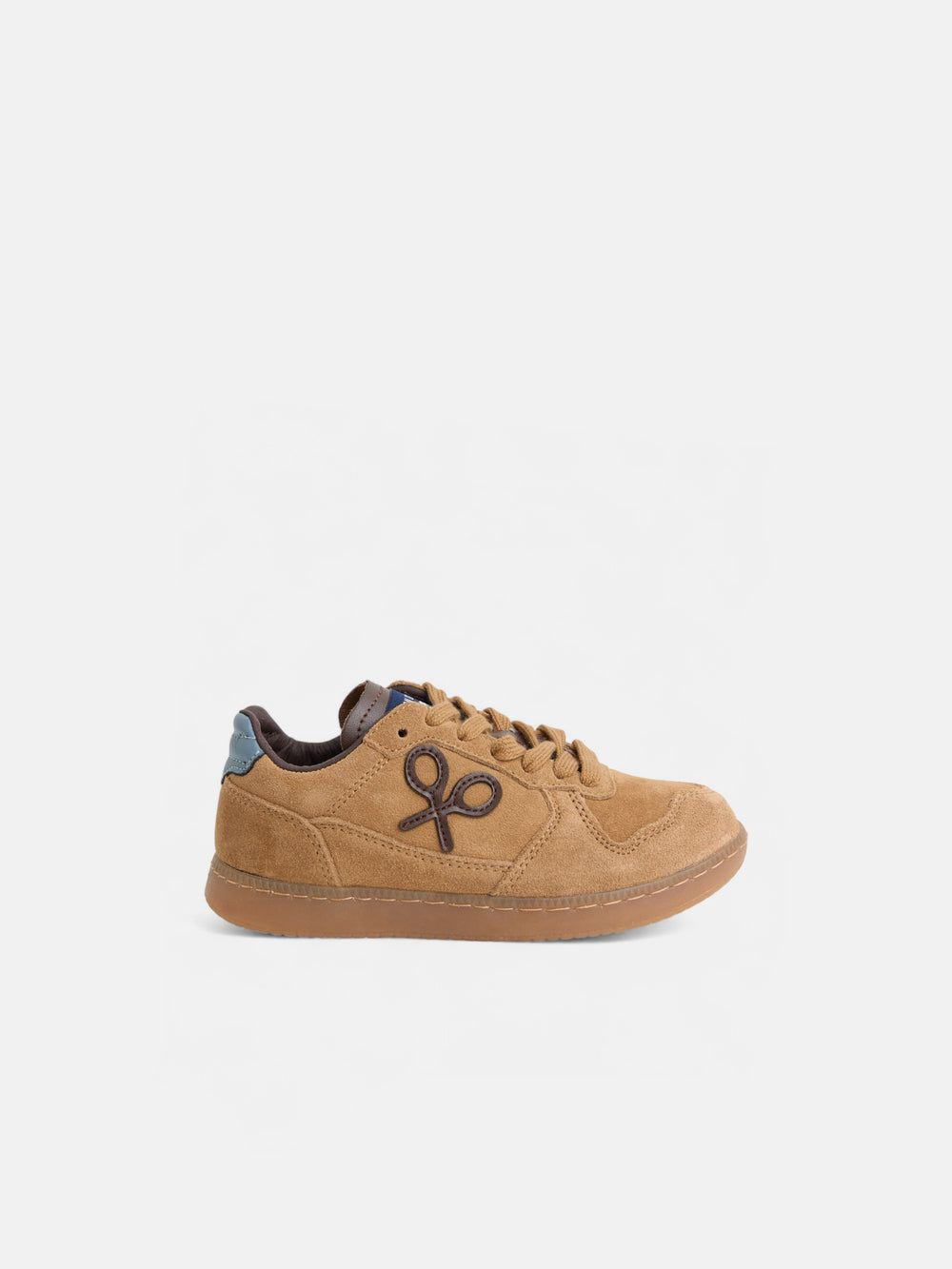 Zapatilla kids casual piel camel