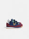 Zapatilla kids velcro multicolor azul