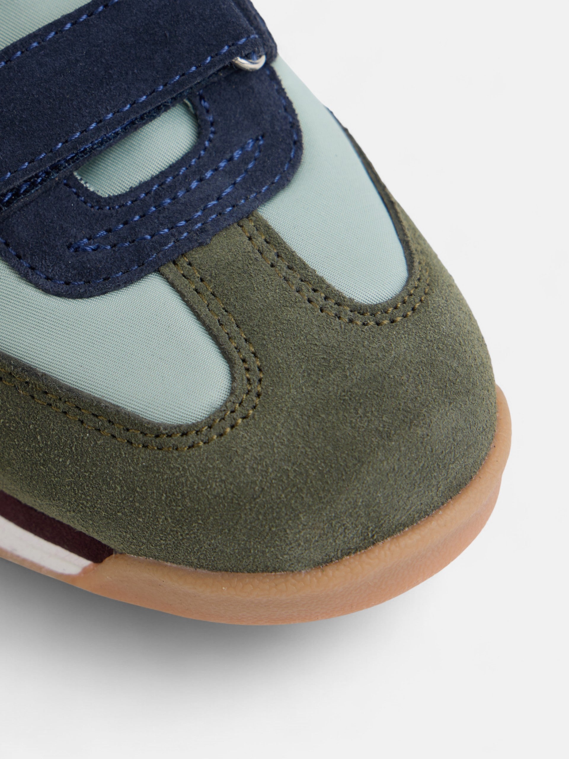 Zapatilla kids velcro multicolor verde