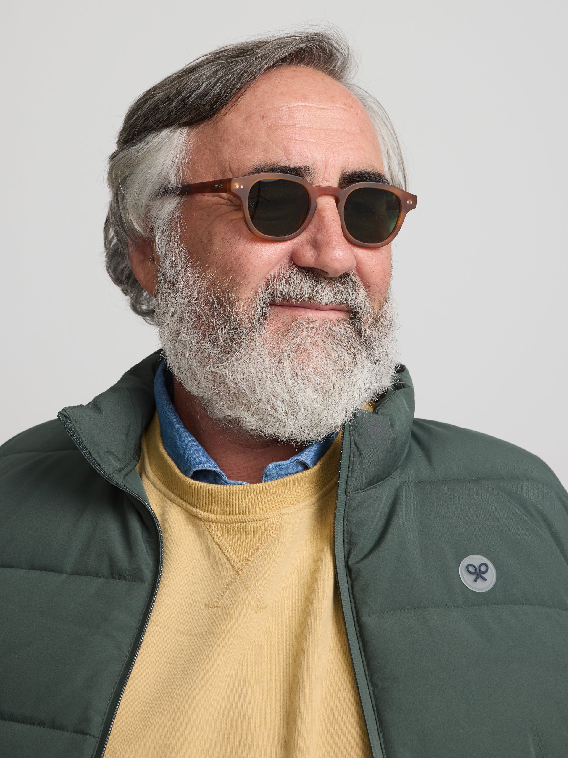 Colete clássico técnico verde