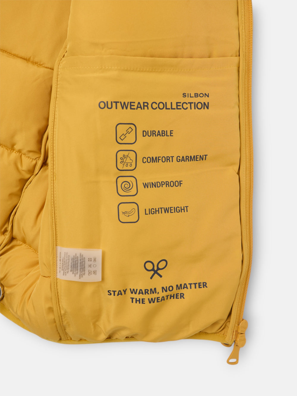 Classic technical mustard vest