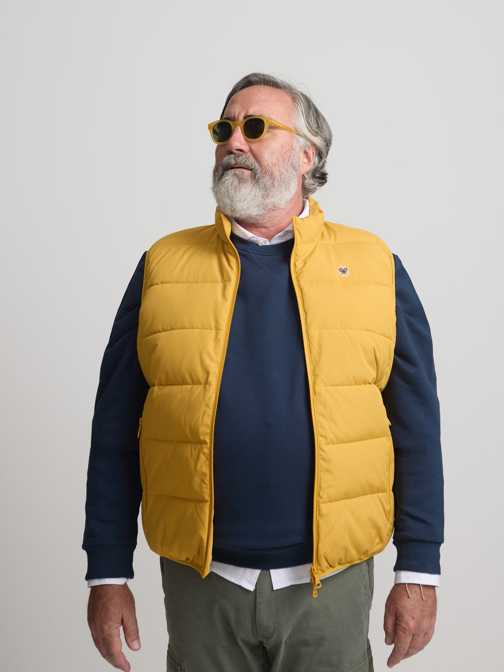 Classic technical mustard vest