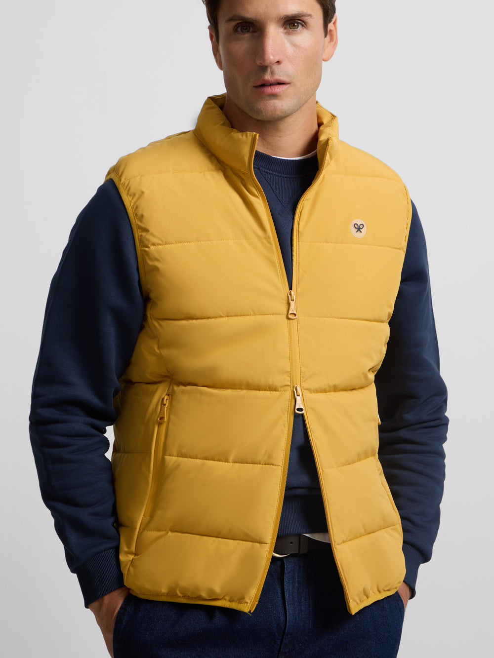 Classic technical mustard vest