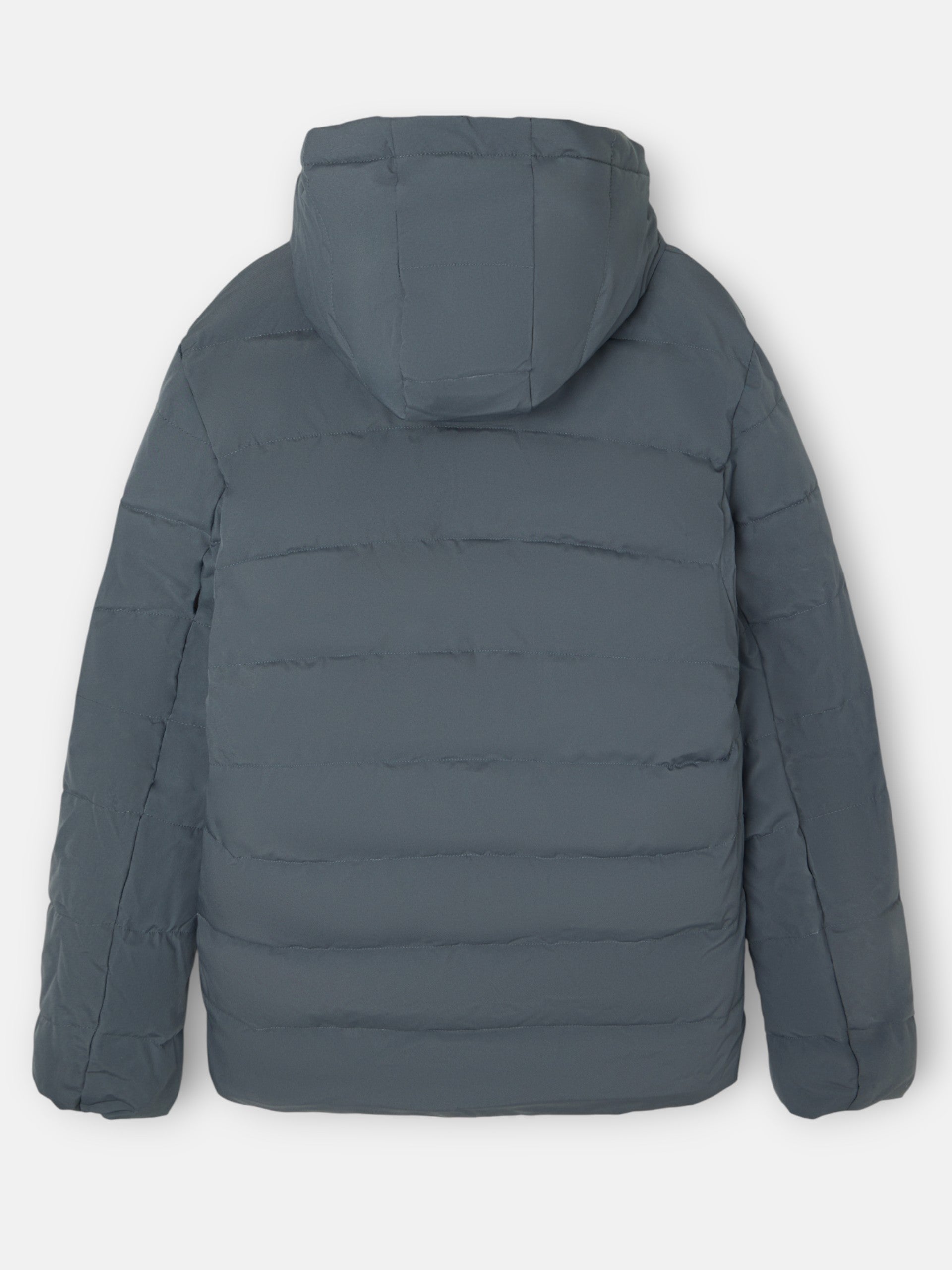 Abrigo tecnico reversible capucha gris marino