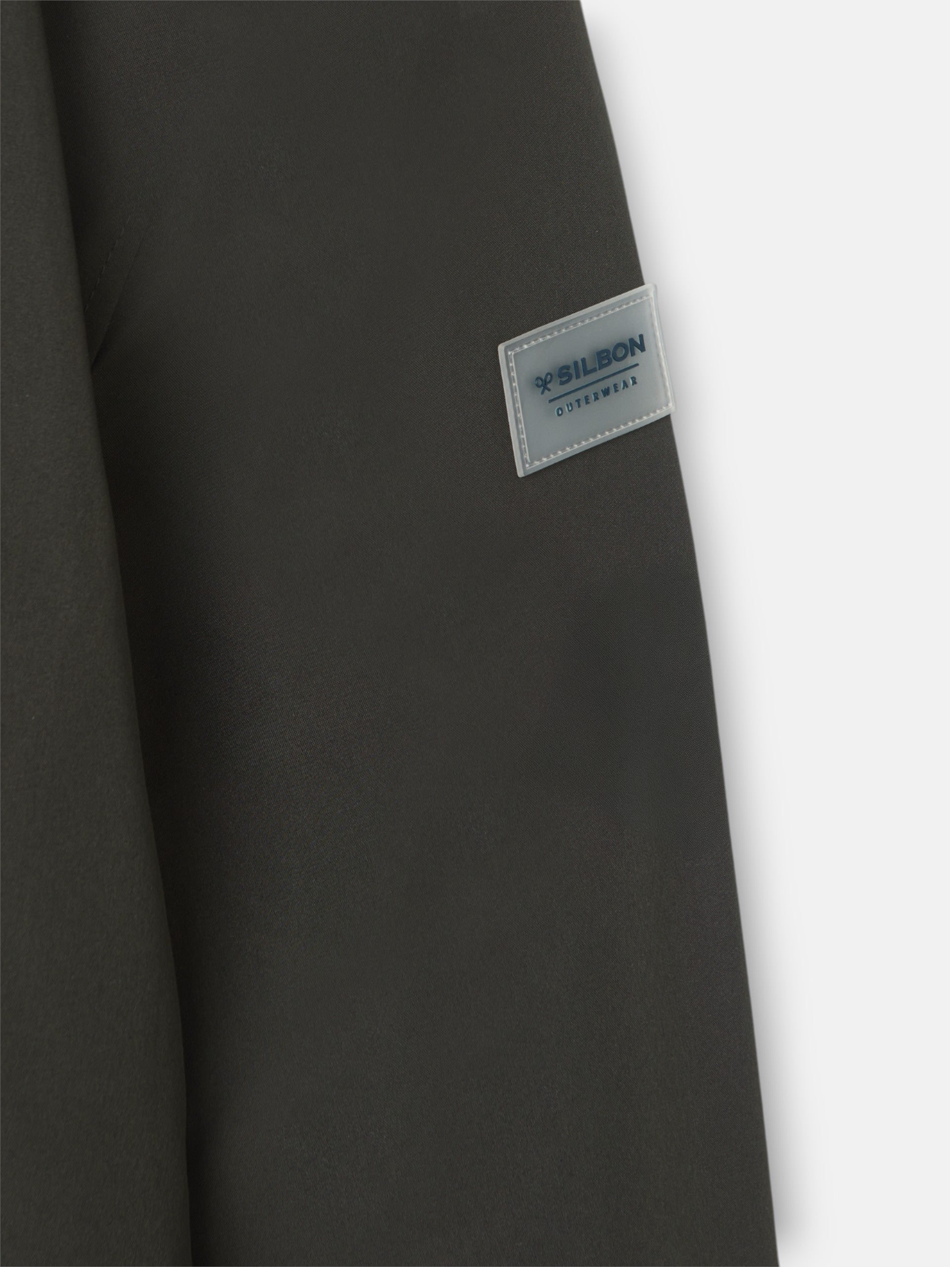 Green windbreaker hooded jacket