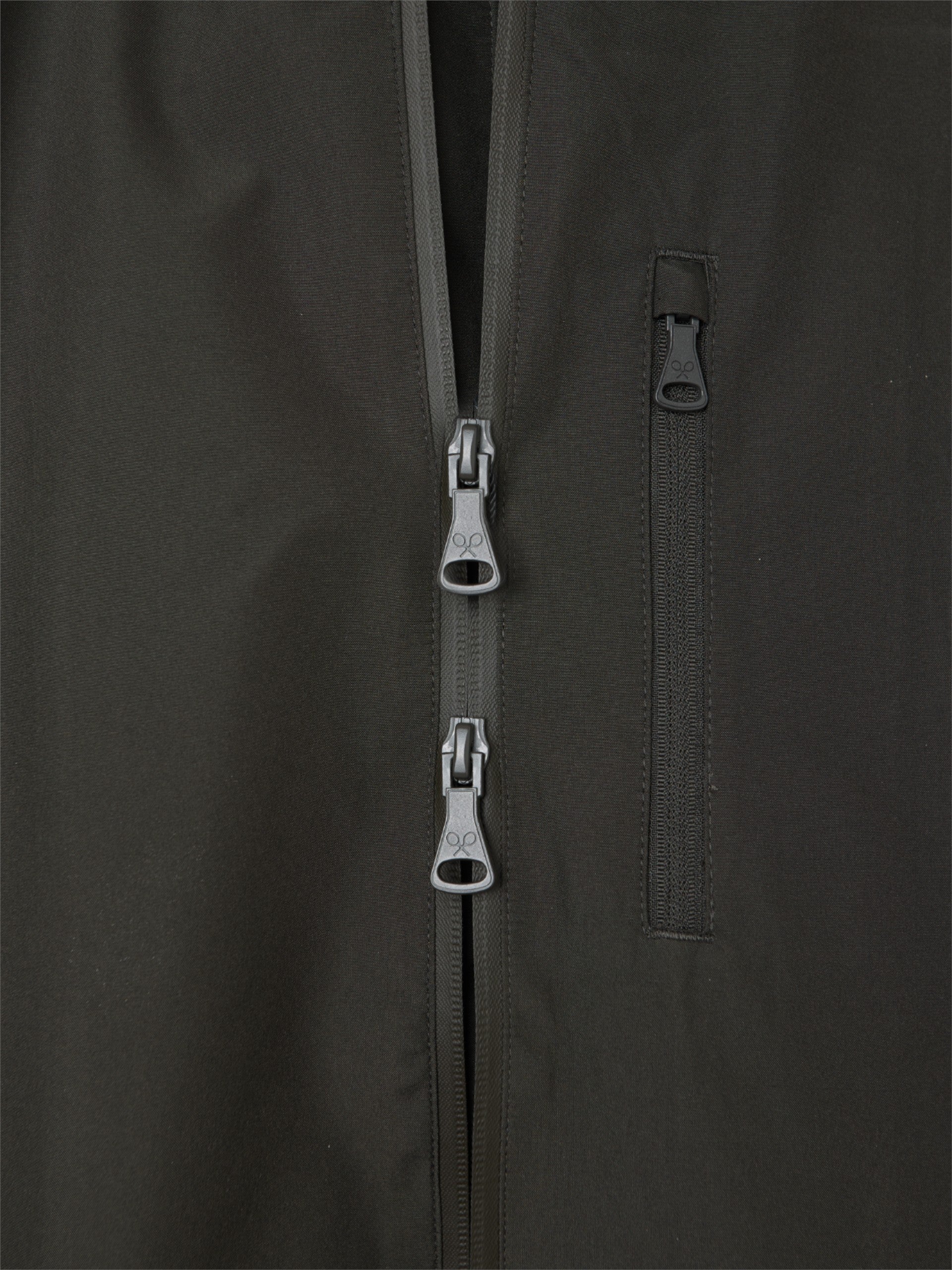 Green windbreaker hooded jacket