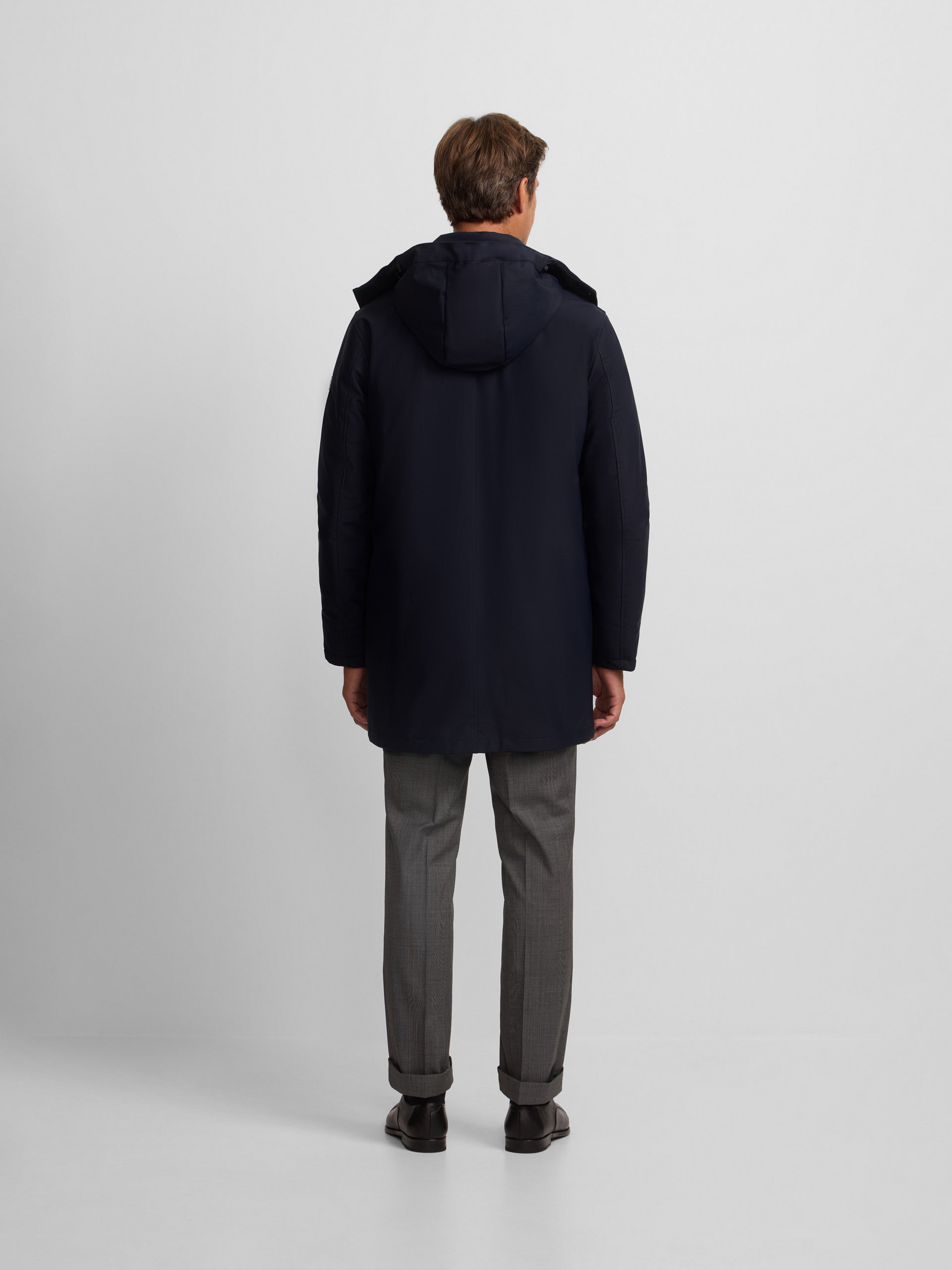 Parka tecnica tailoring azul marino