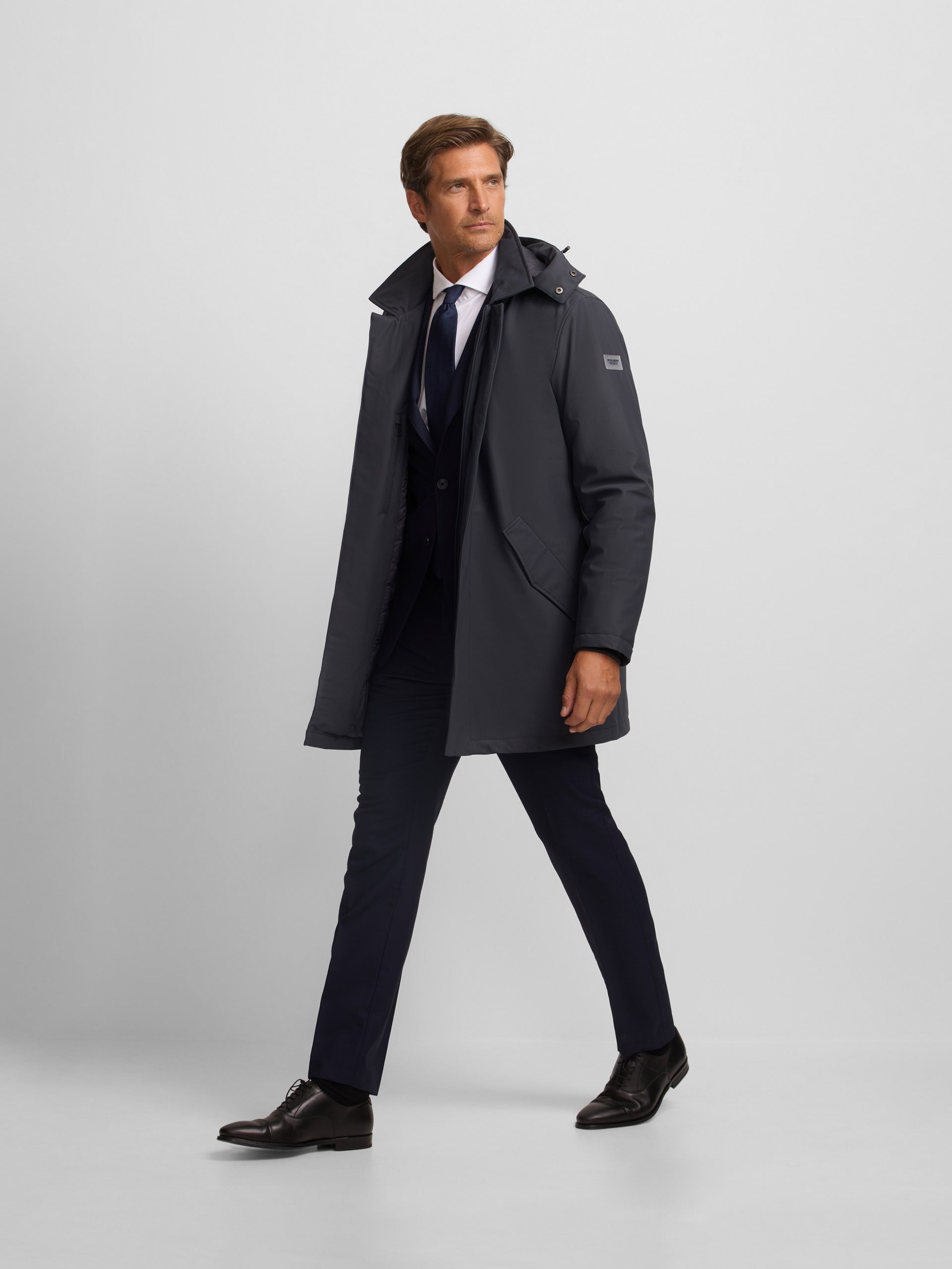 parka technique gris foncé sur mesure