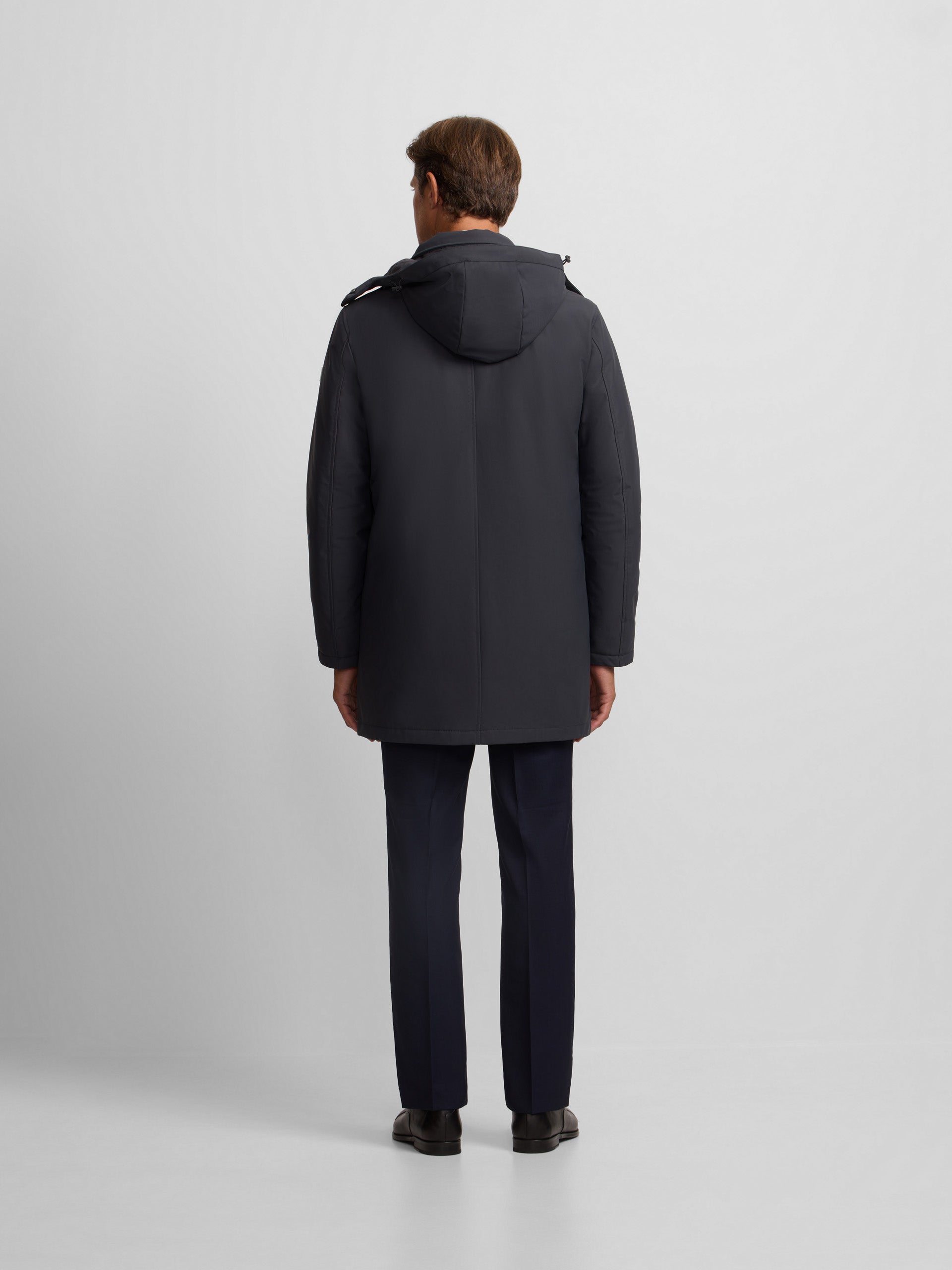 parka technique gris foncé sur mesure