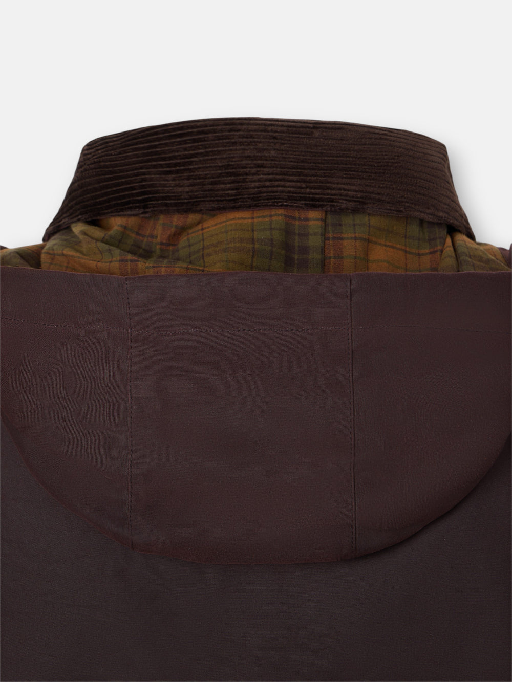 Manteau ciré marron foncé classique