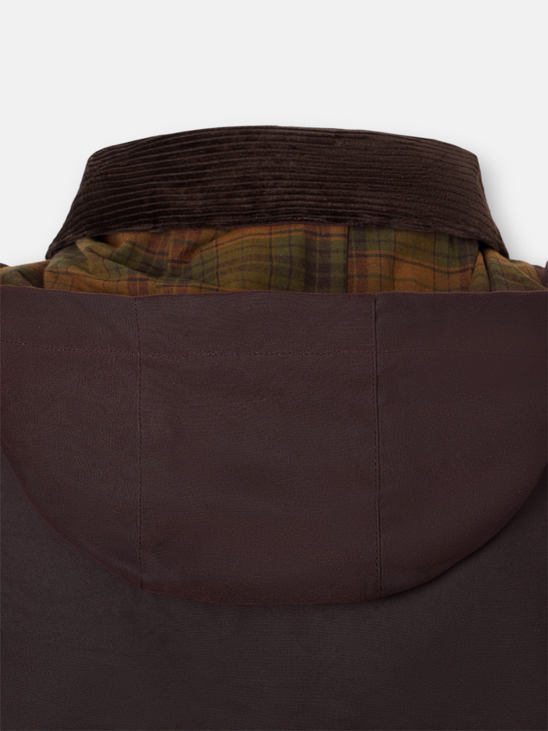 Manteau ciré marron foncé classique