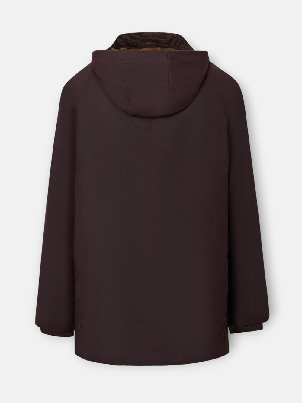 Manteau ciré marron foncé classique