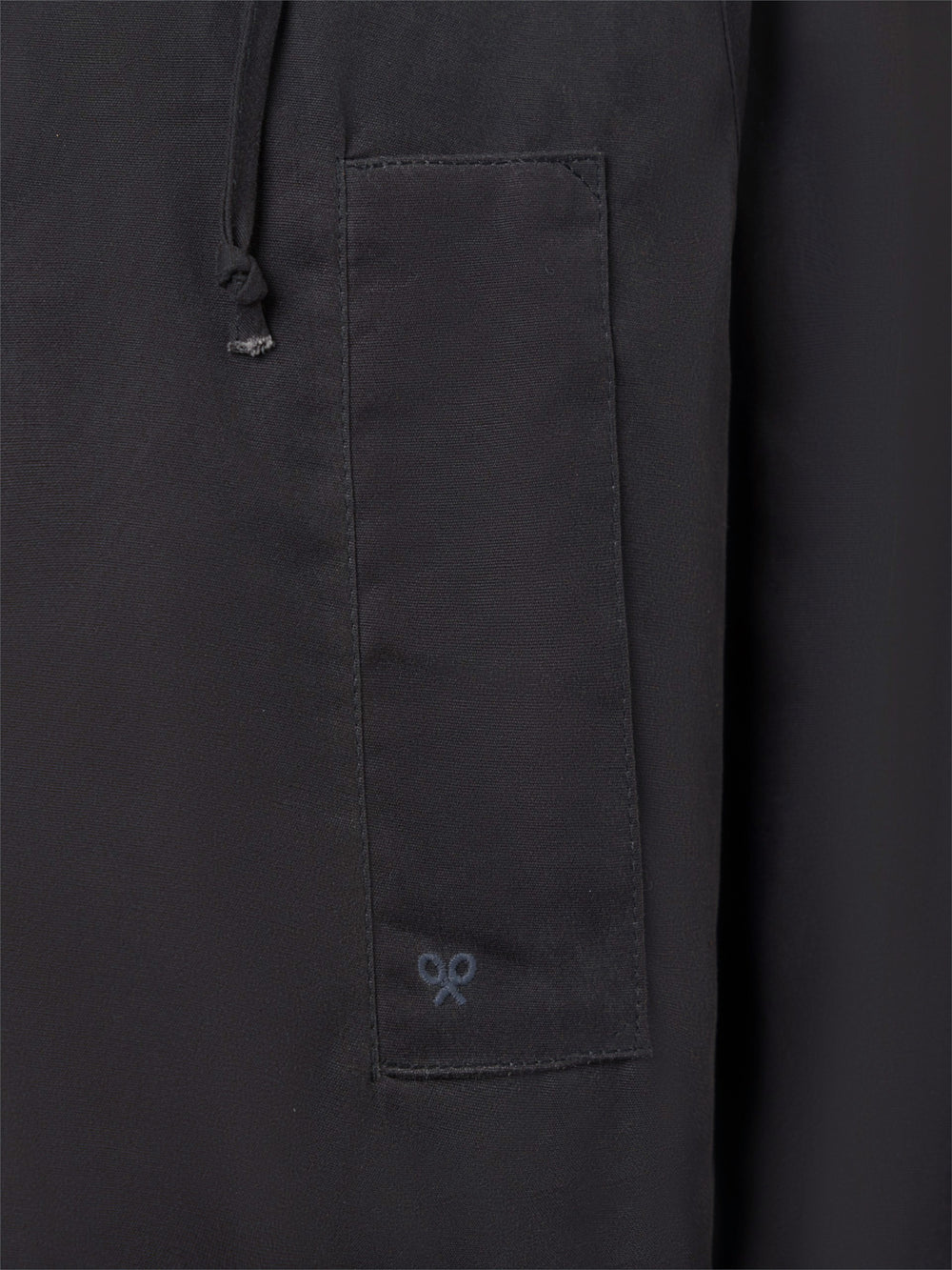 Classic grey-blue waxed coat