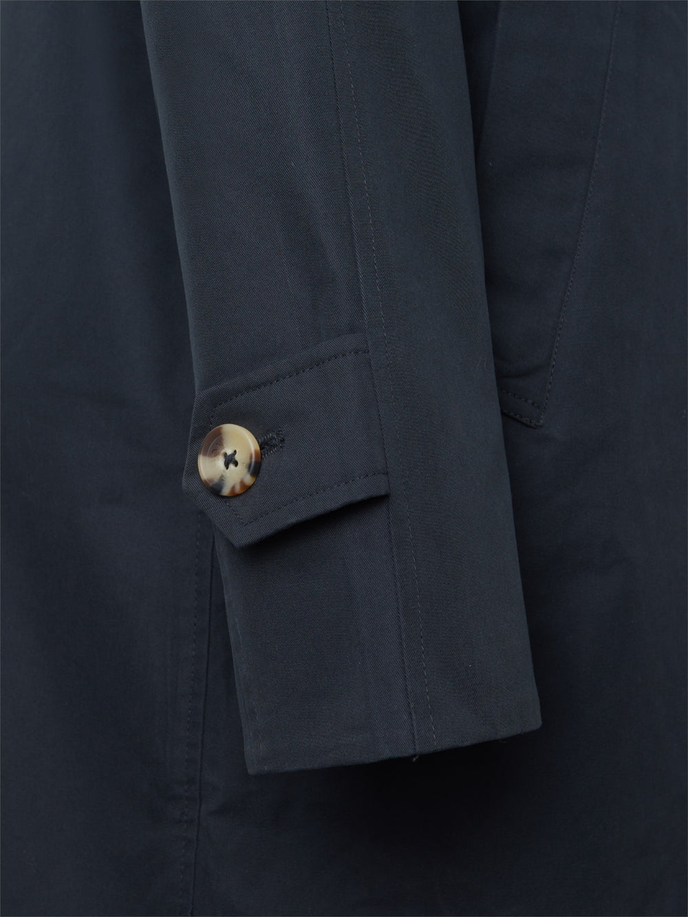 Navy blue trench coat