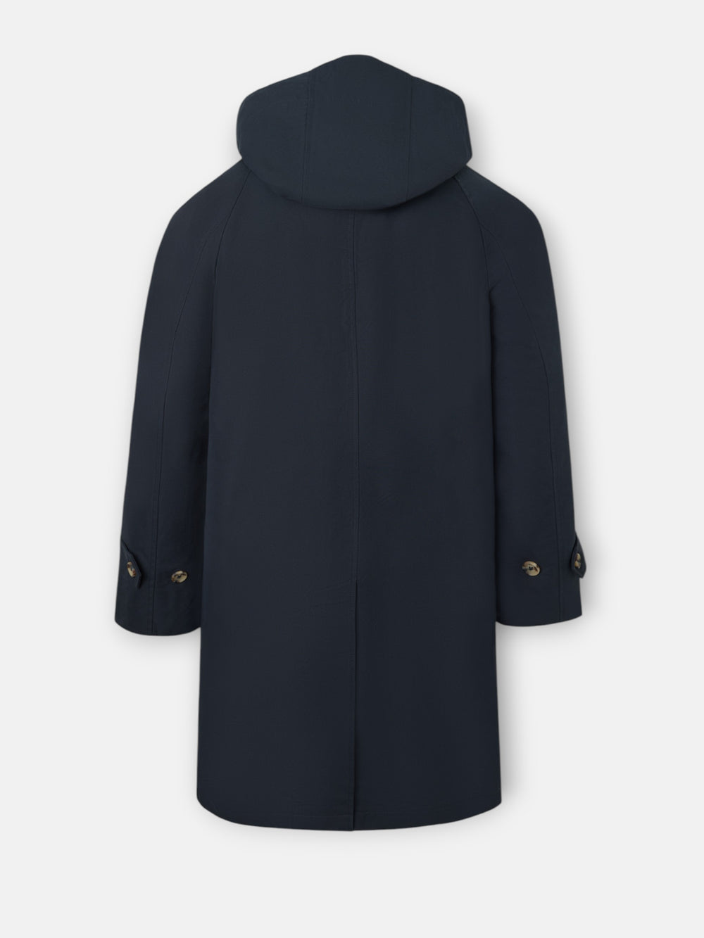 Navy blue trench coat