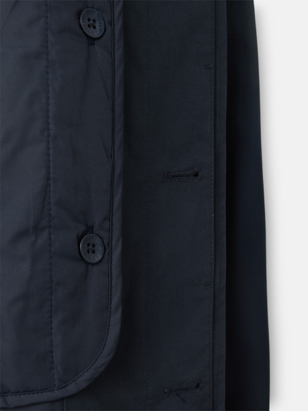 Navy blue trench coat