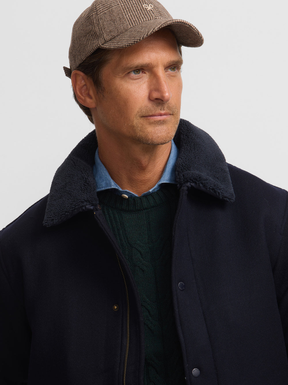 Cazadora clasica azul marino