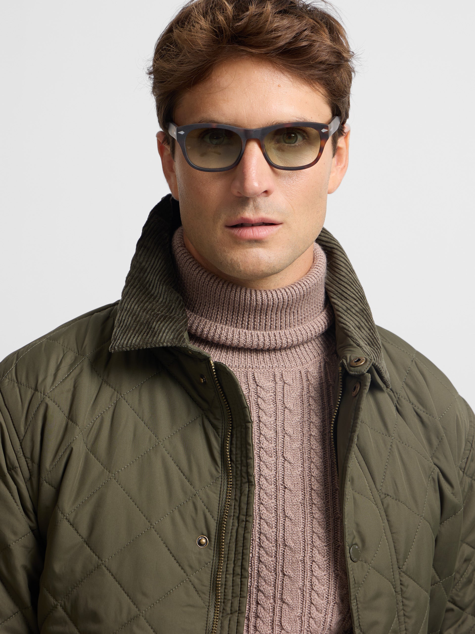 Veste de campagne verte classique