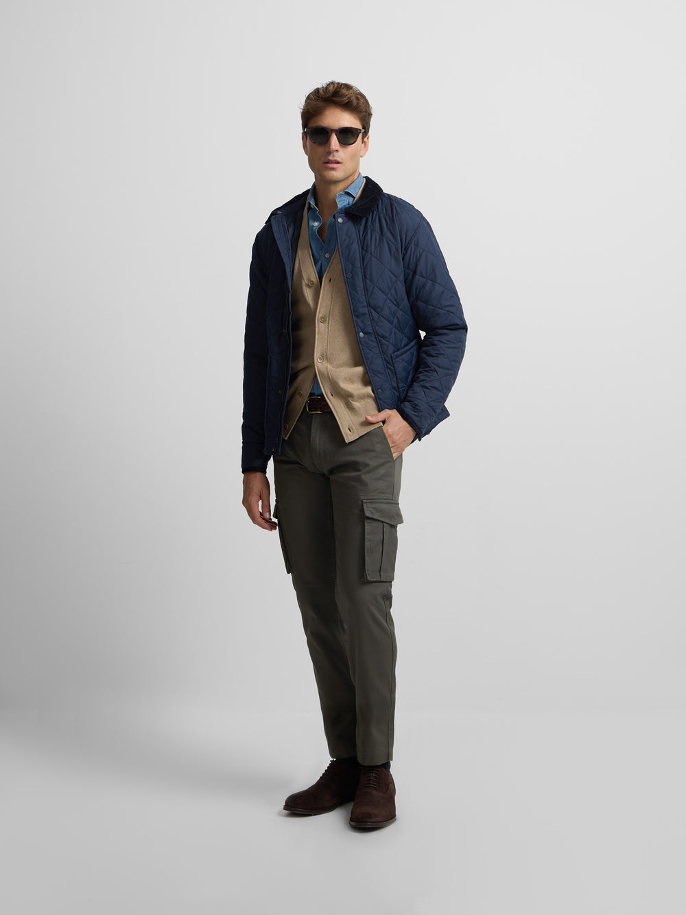 Chaqueta clasica field azul marino