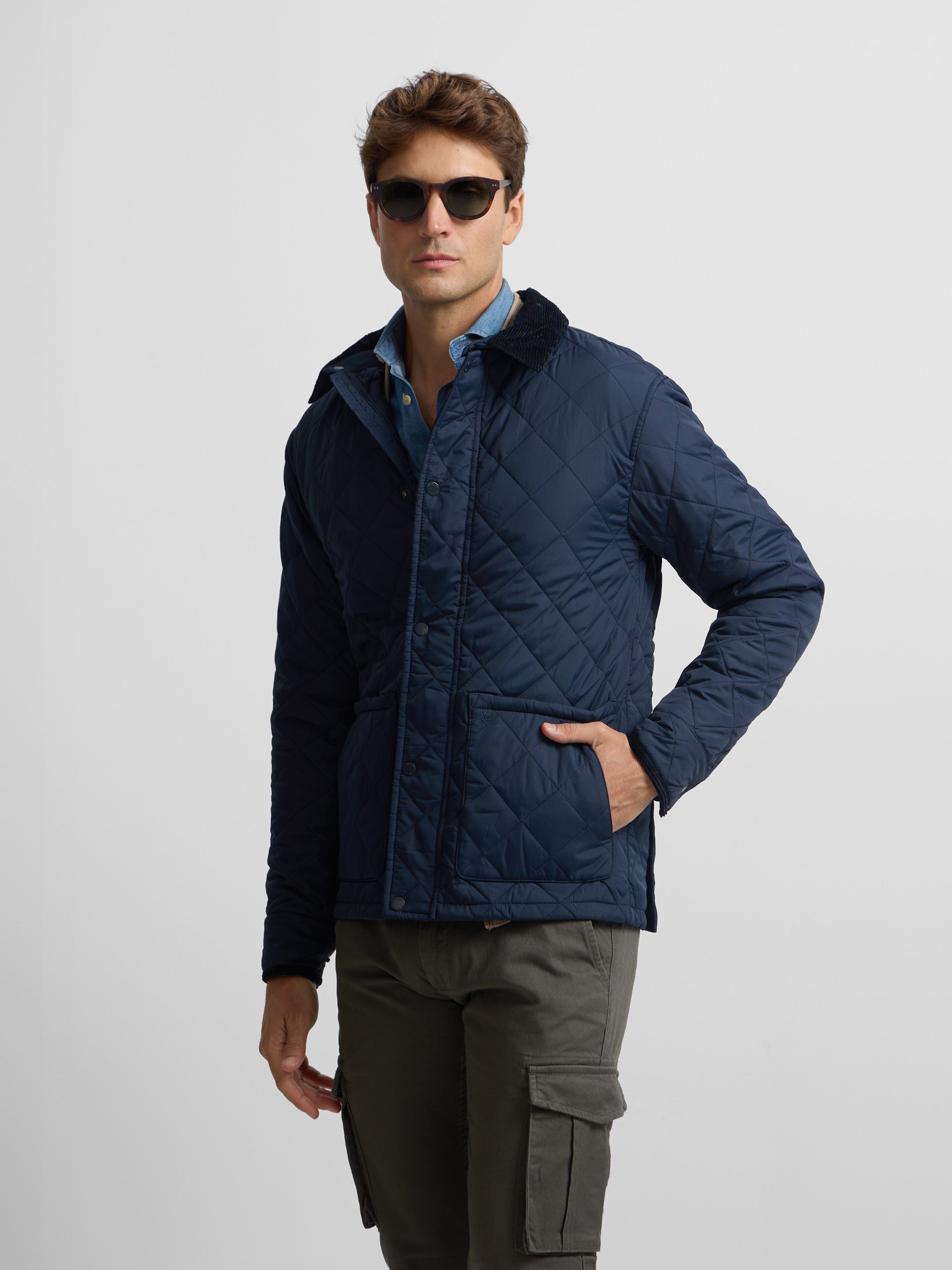 Classic navy blue field jacket