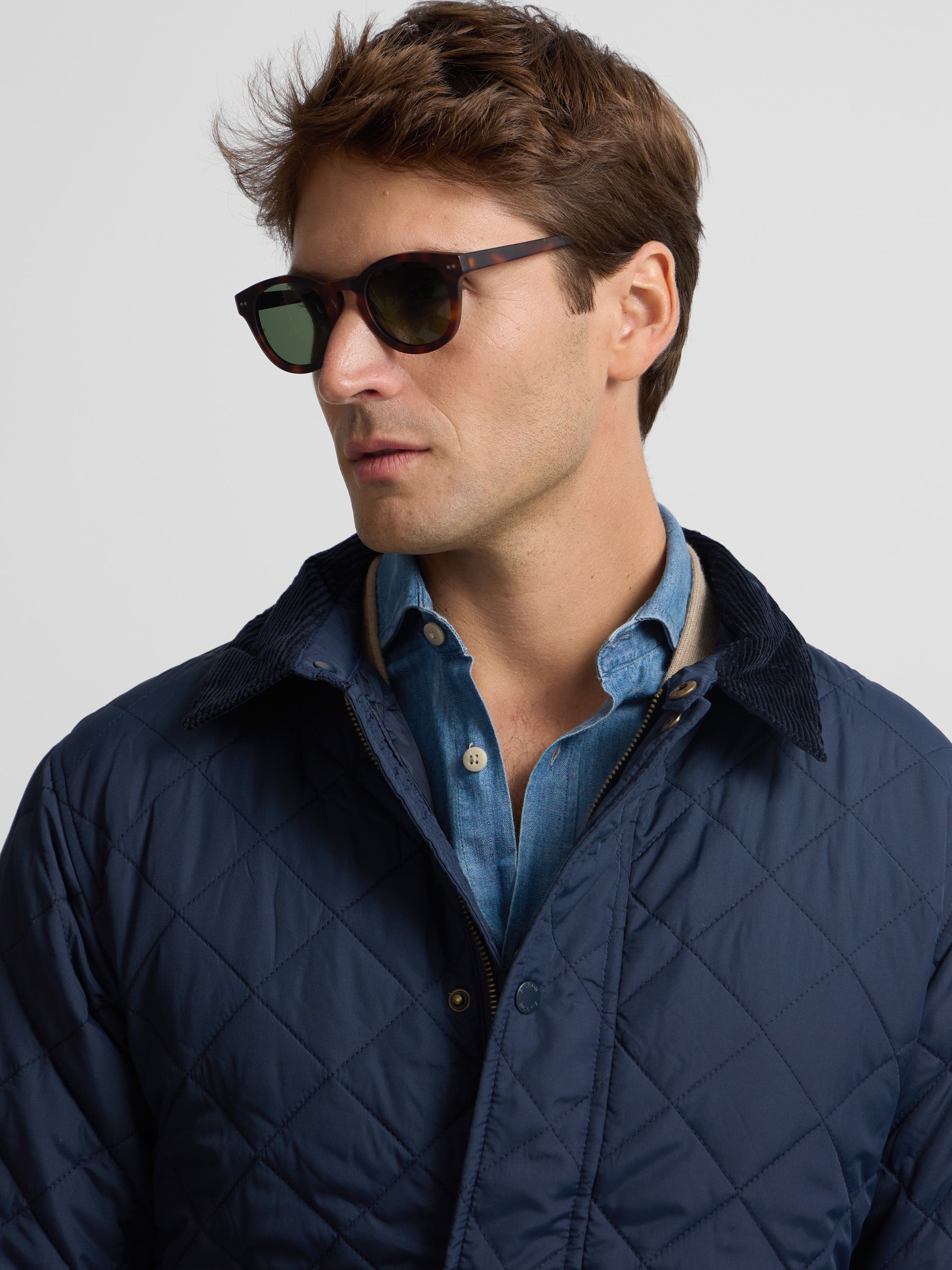 Classic navy blue field jacket