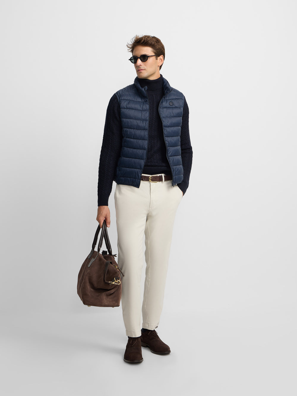 Colete ultraleve azul-marinho