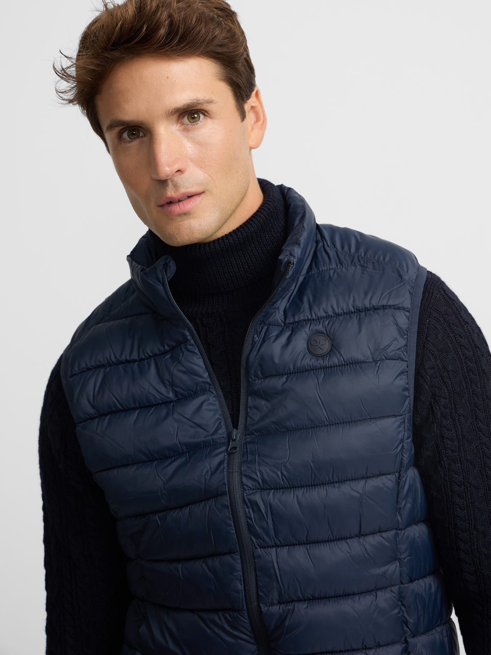 Colete ultraleve azul-marinho