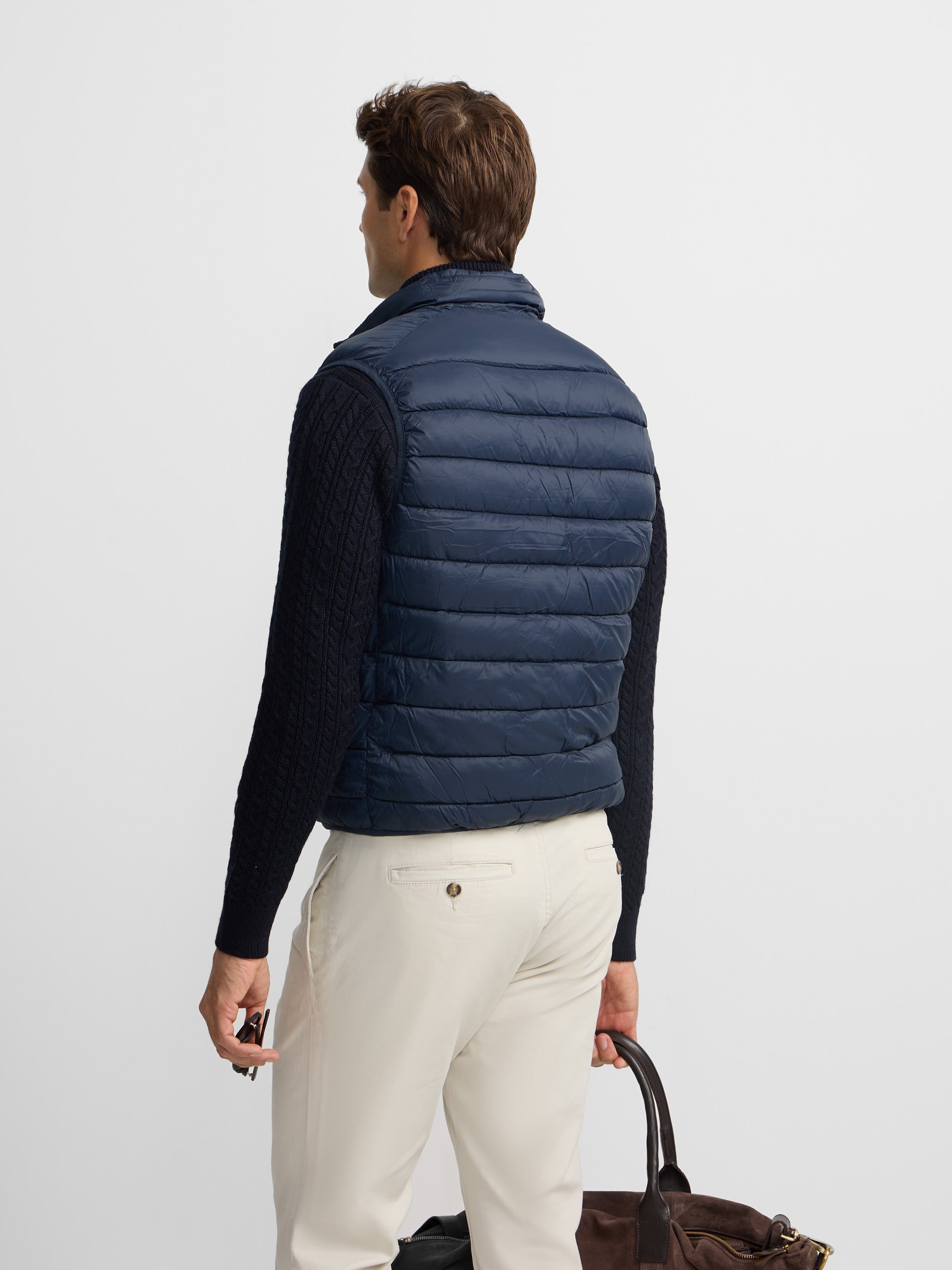 Colete ultraleve azul-marinho