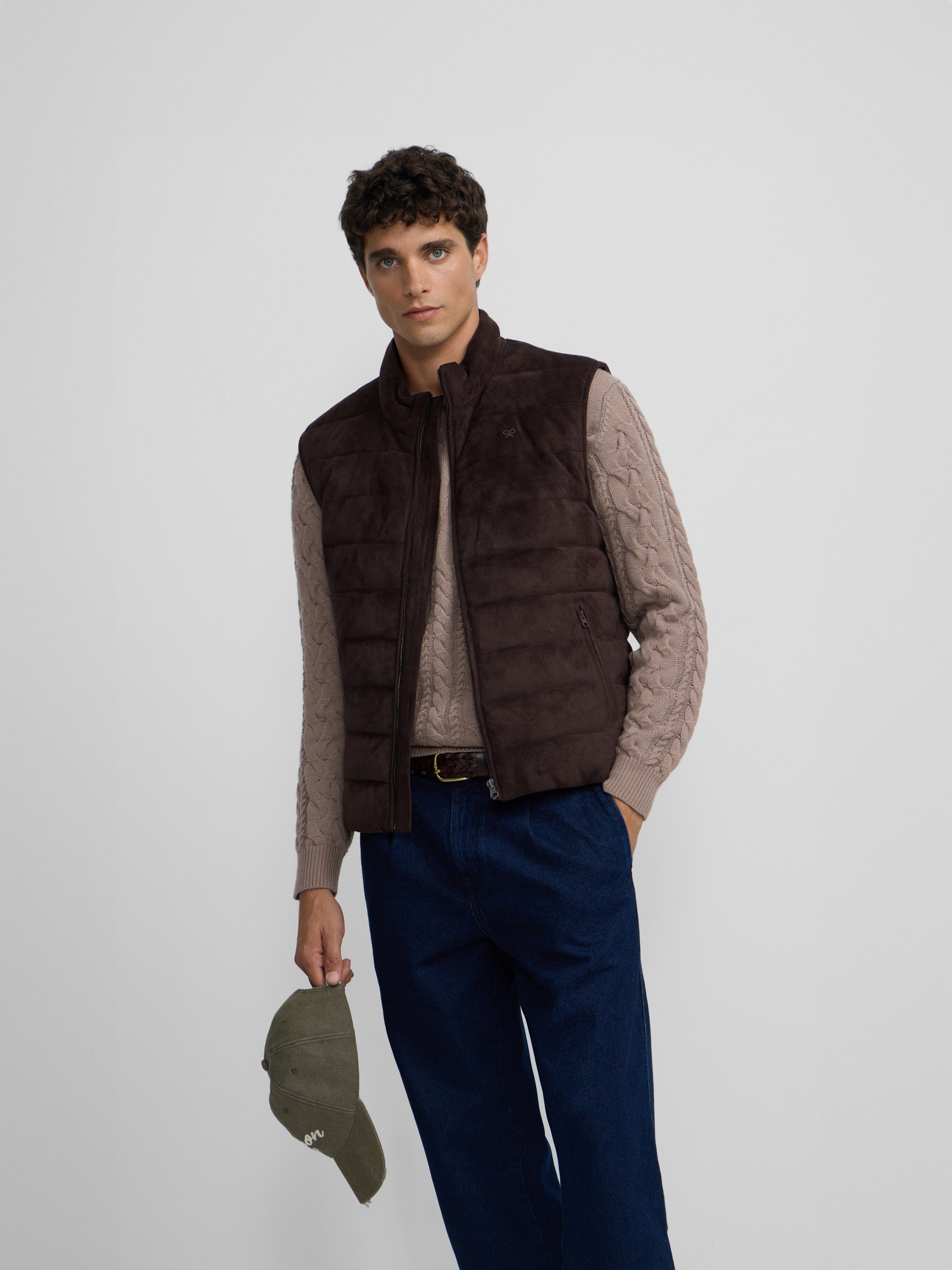 Chaleco tecnico ante marron