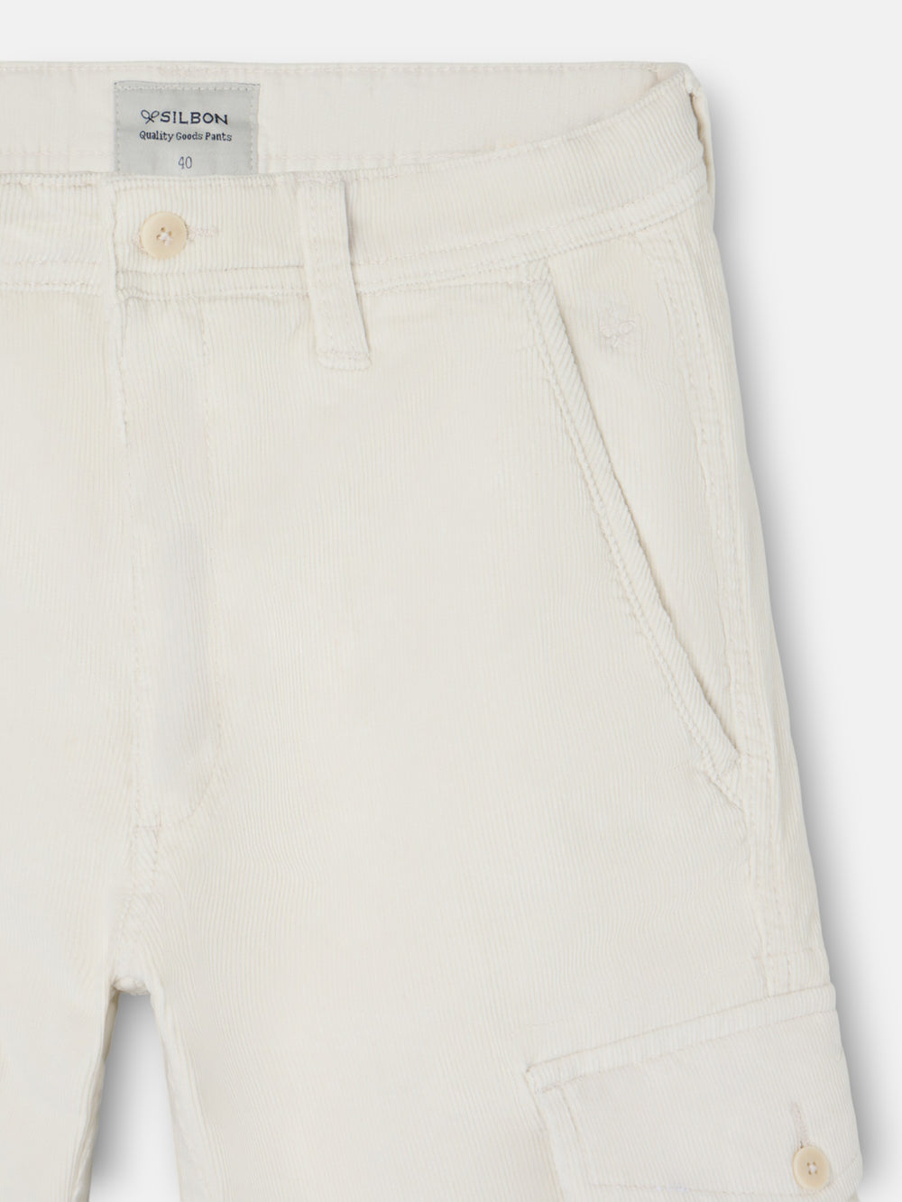 Stone corduroy cargo sport pants