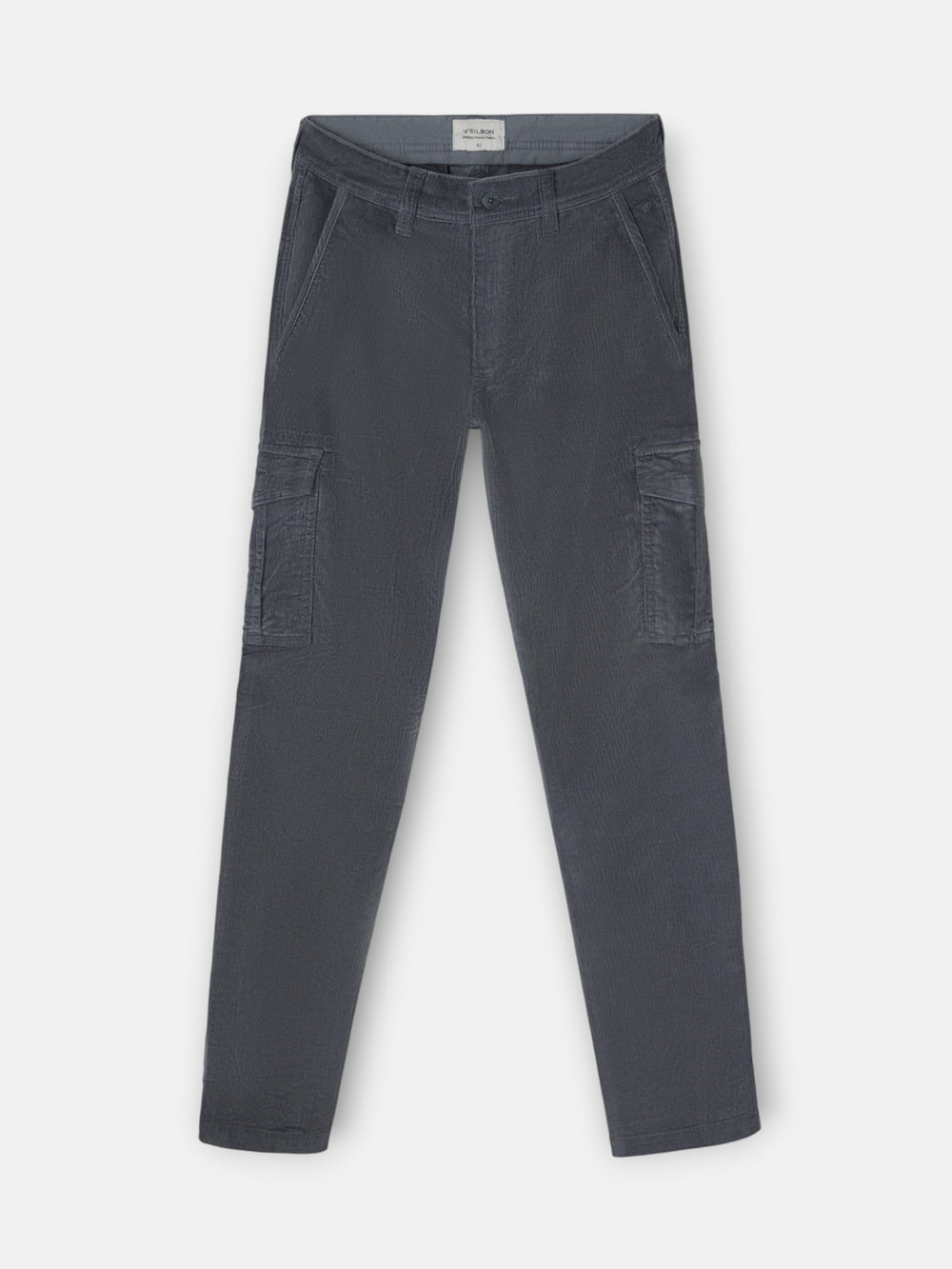 Gray corduroy cargo sport pants