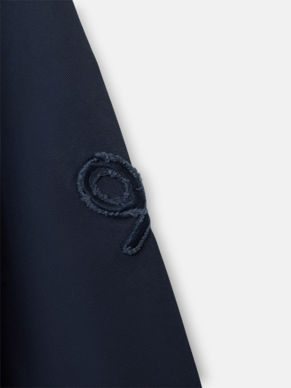 Veste militaire à patchs de teinture bleu marine