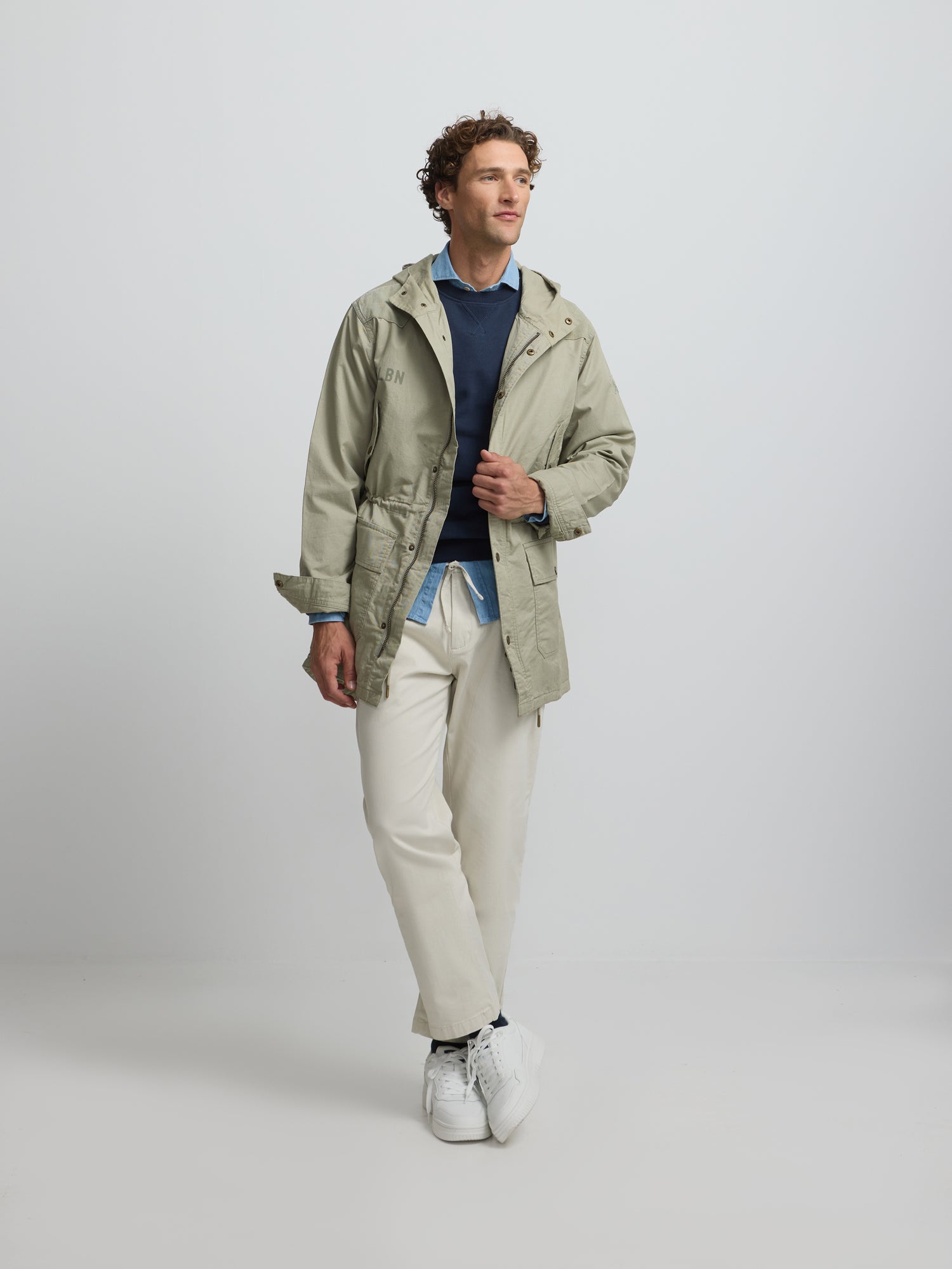 Parka garment dye verde