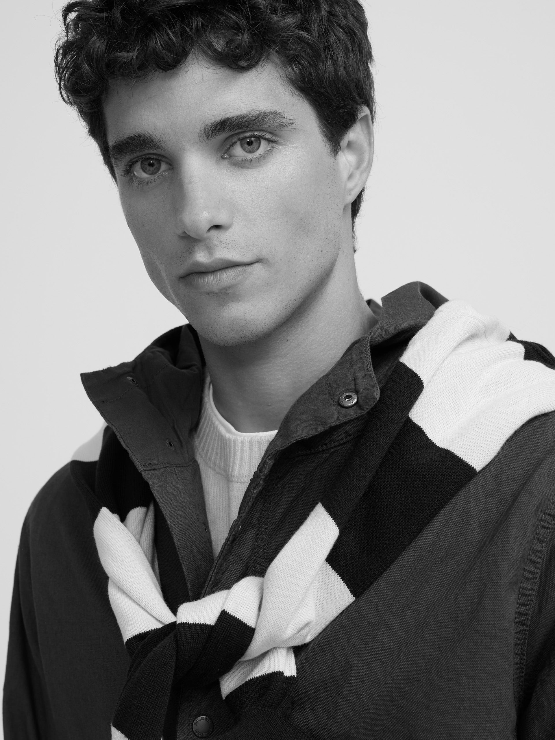 Parka casual azul marino