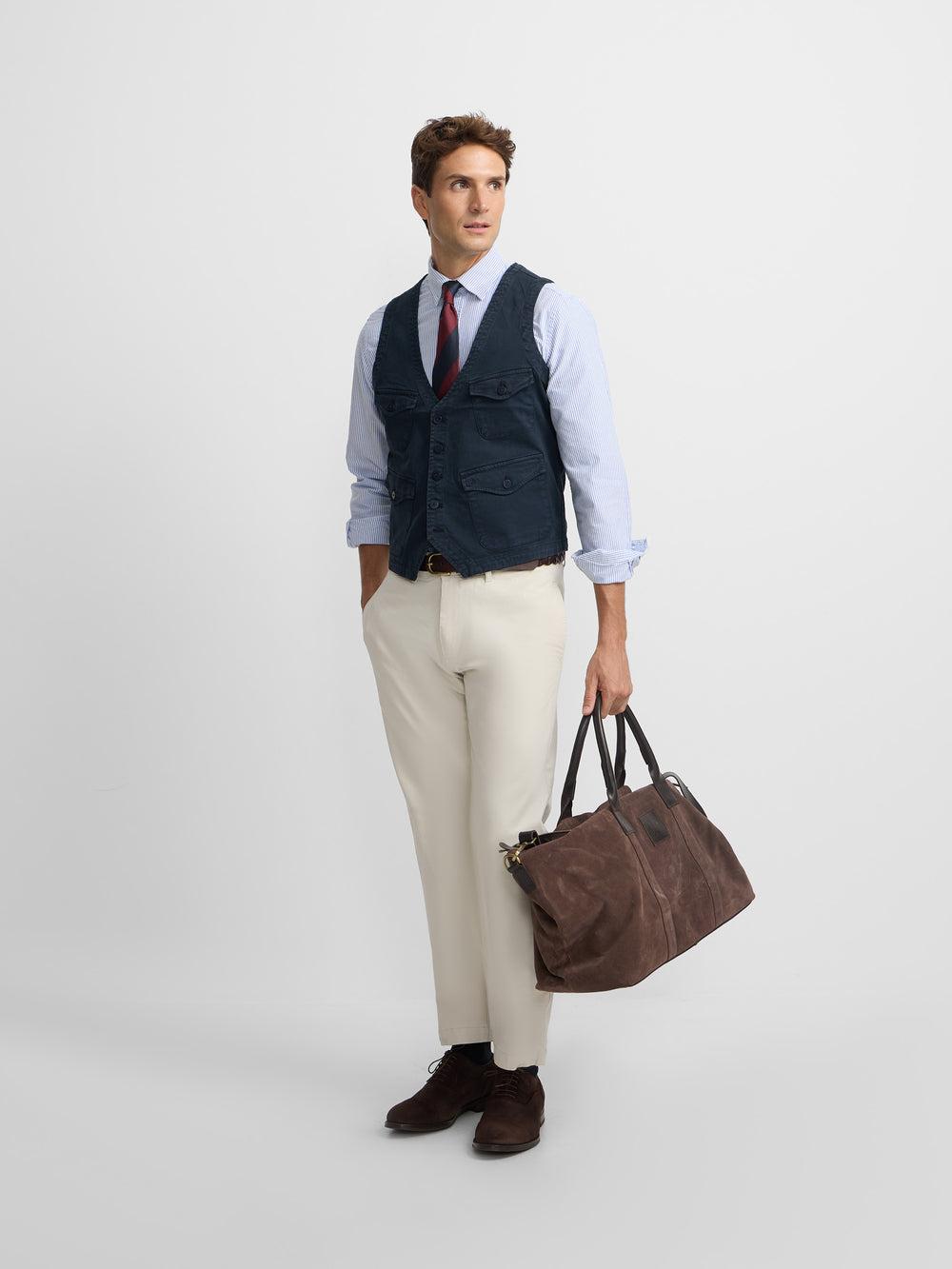 Chaleco multibolsillos azul marino