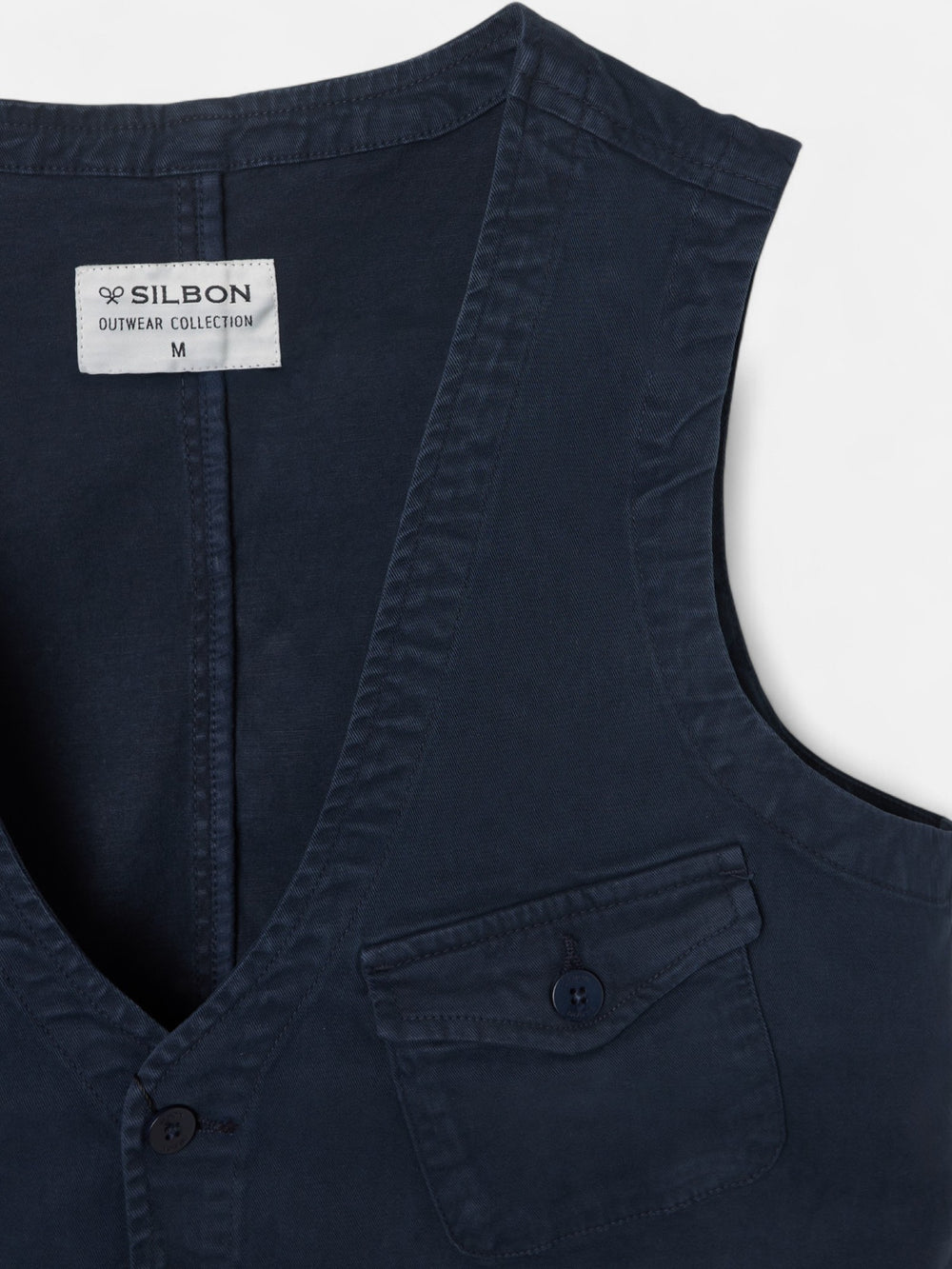 Chaleco multibolsillos azul marino